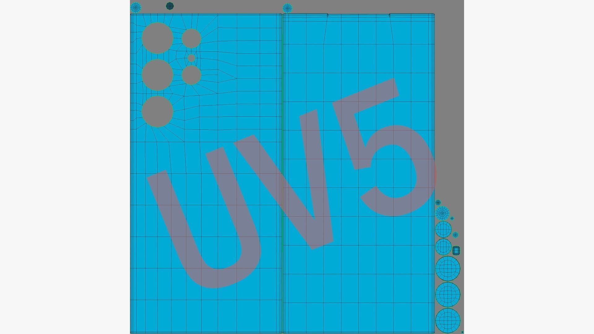 Galaxy S24 Ultra Titanium Violet  Low-poly 3D model_21