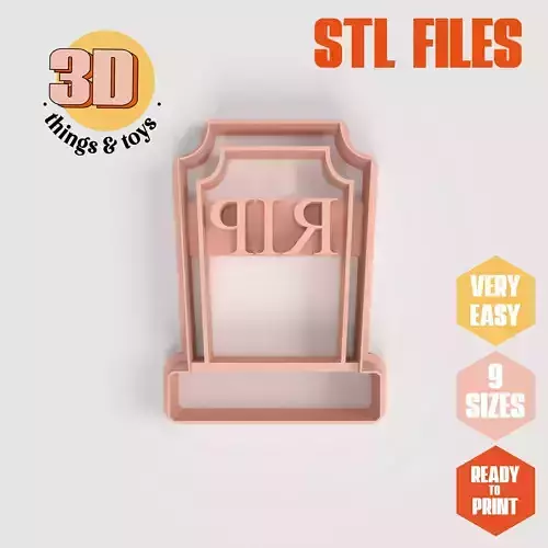  Tombstone - Cookie Cutter Clay - Many Size