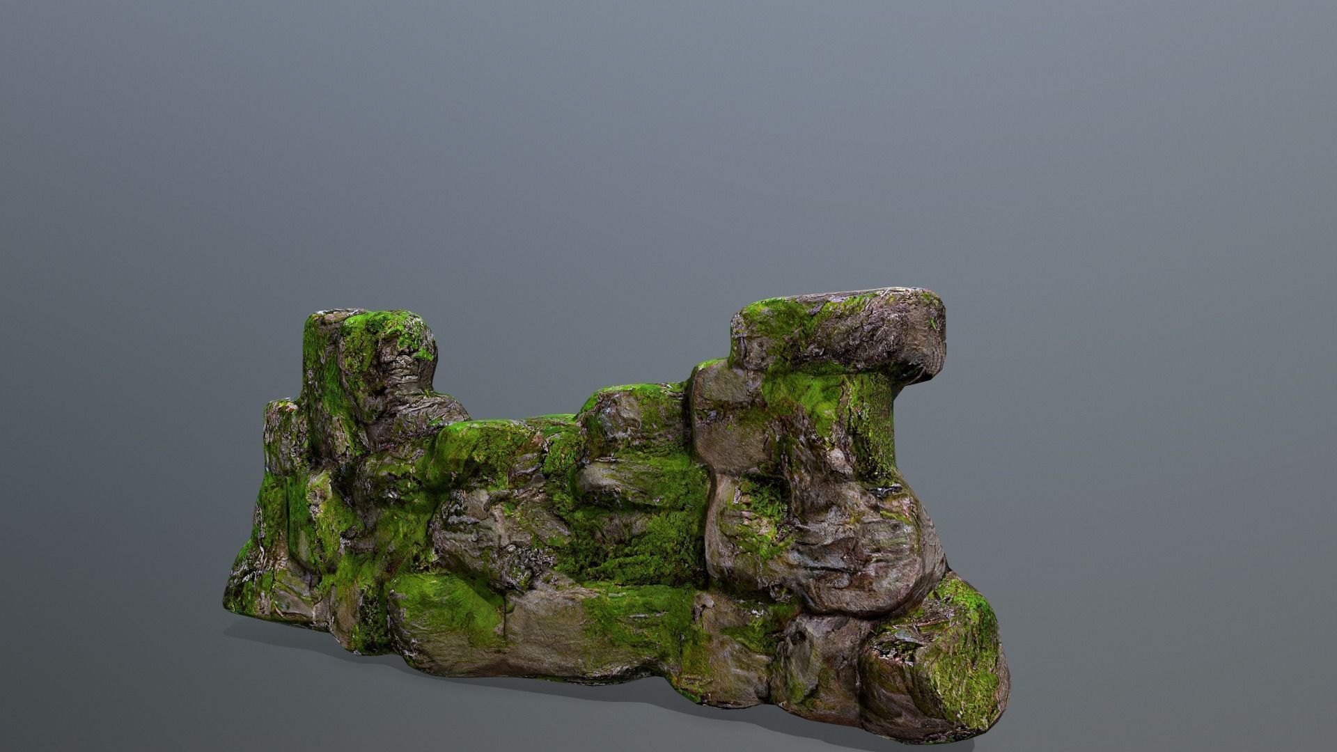 Wall set Low-poly 3D model_11