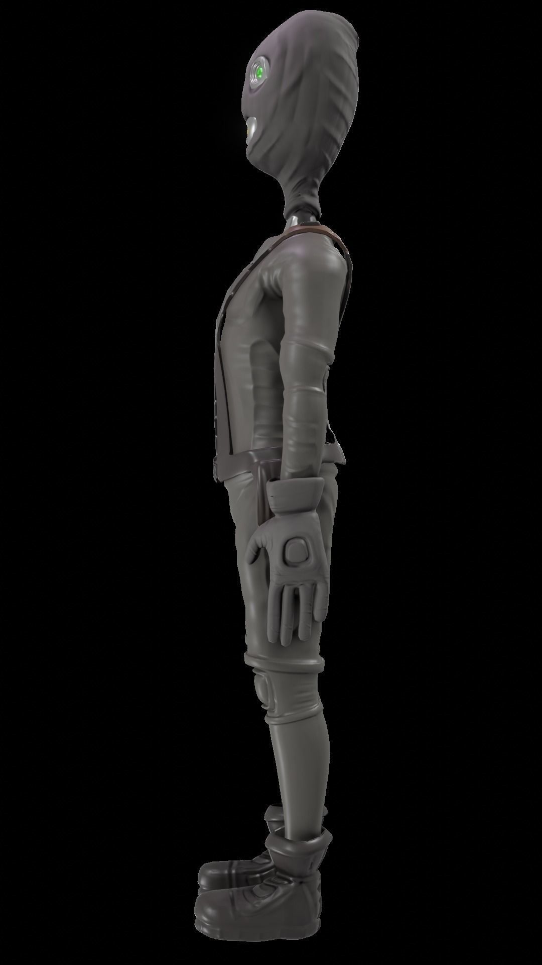 BurgleBot Low-poly 3D model_16