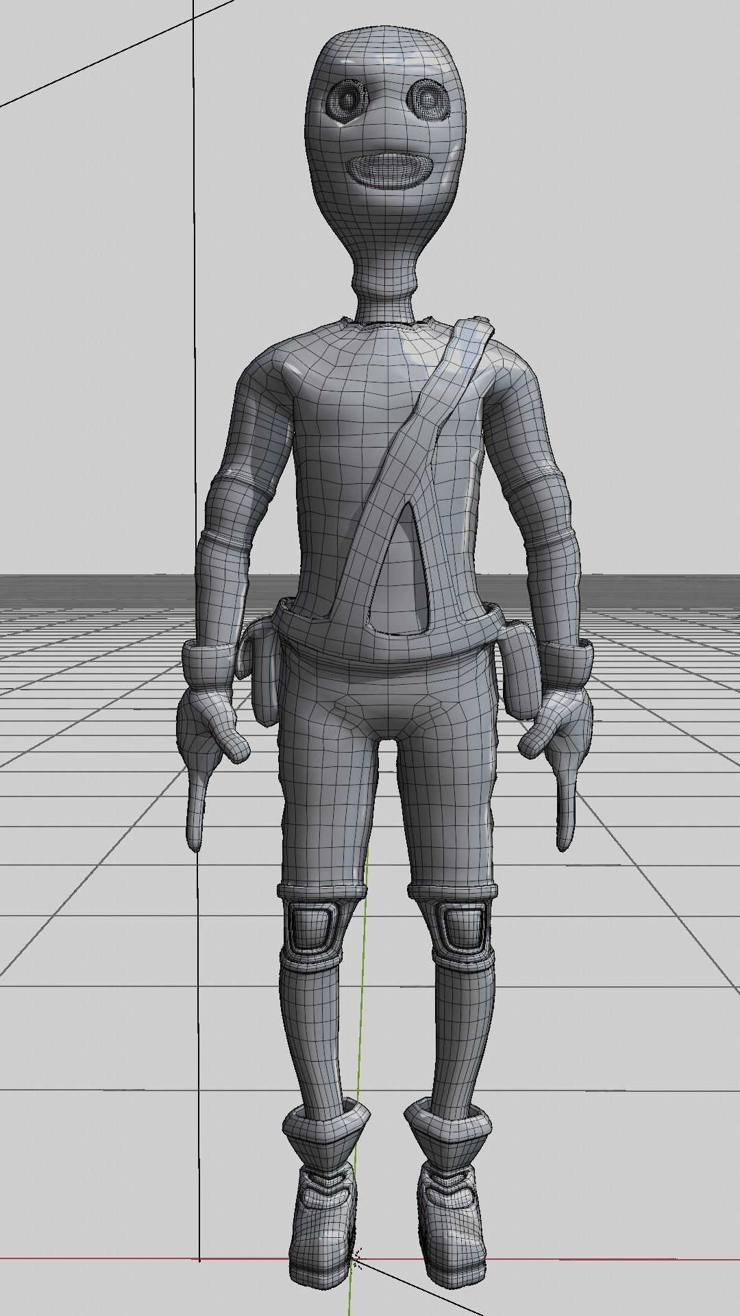 BurgleBot Low-poly 3D model_11