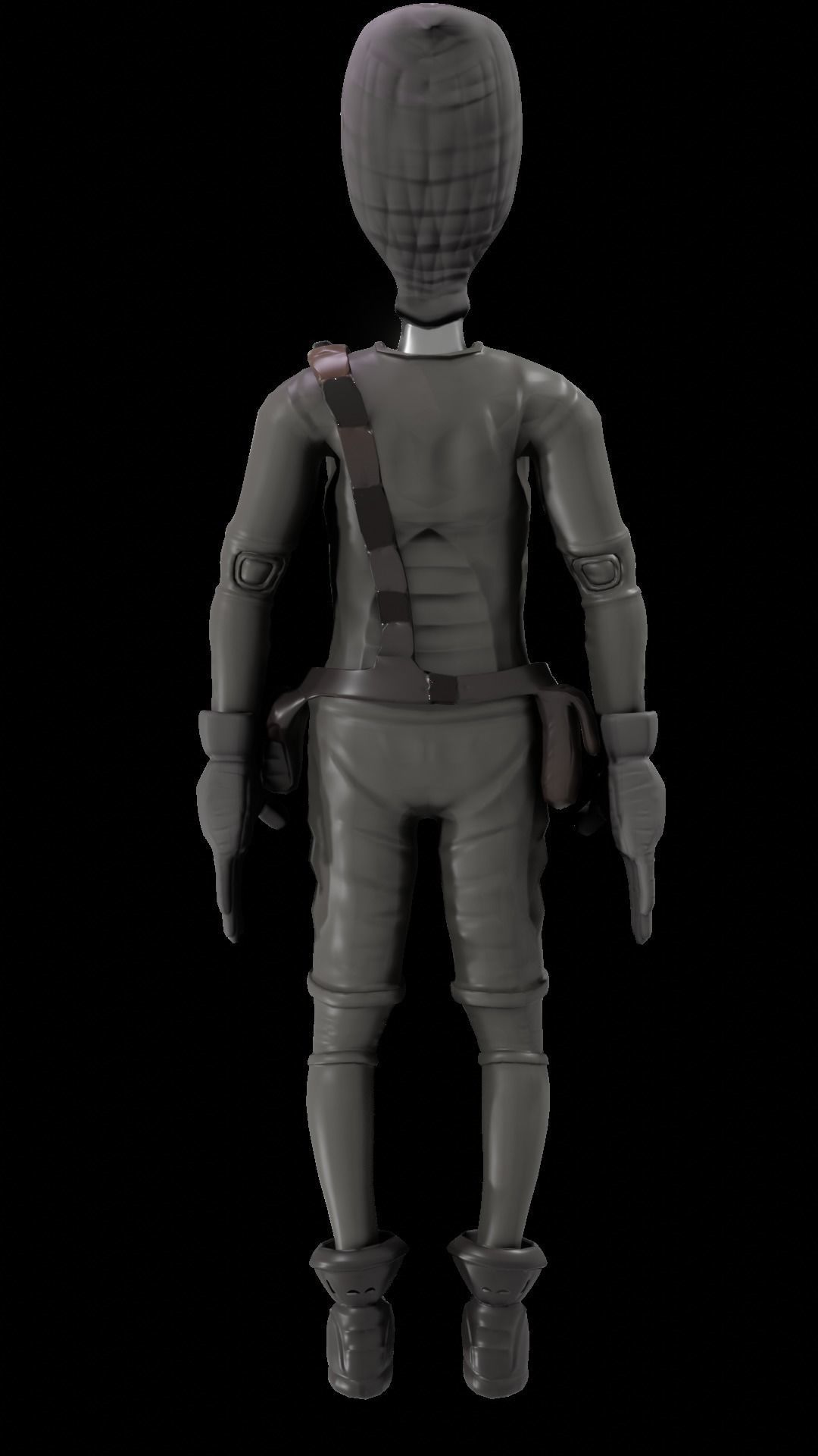 BurgleBot Low-poly 3D model_14