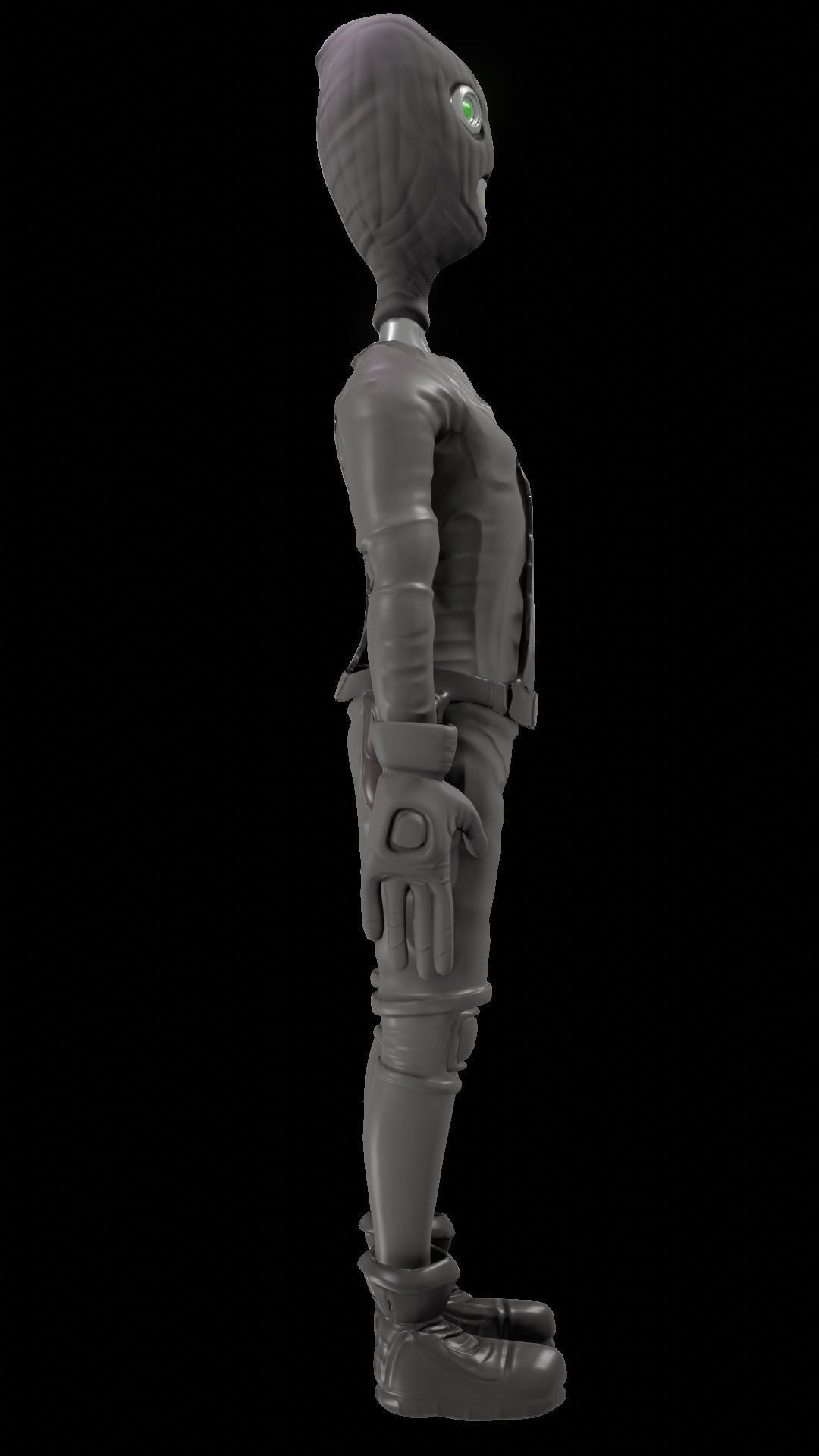 BurgleBot Low-poly 3D model_12