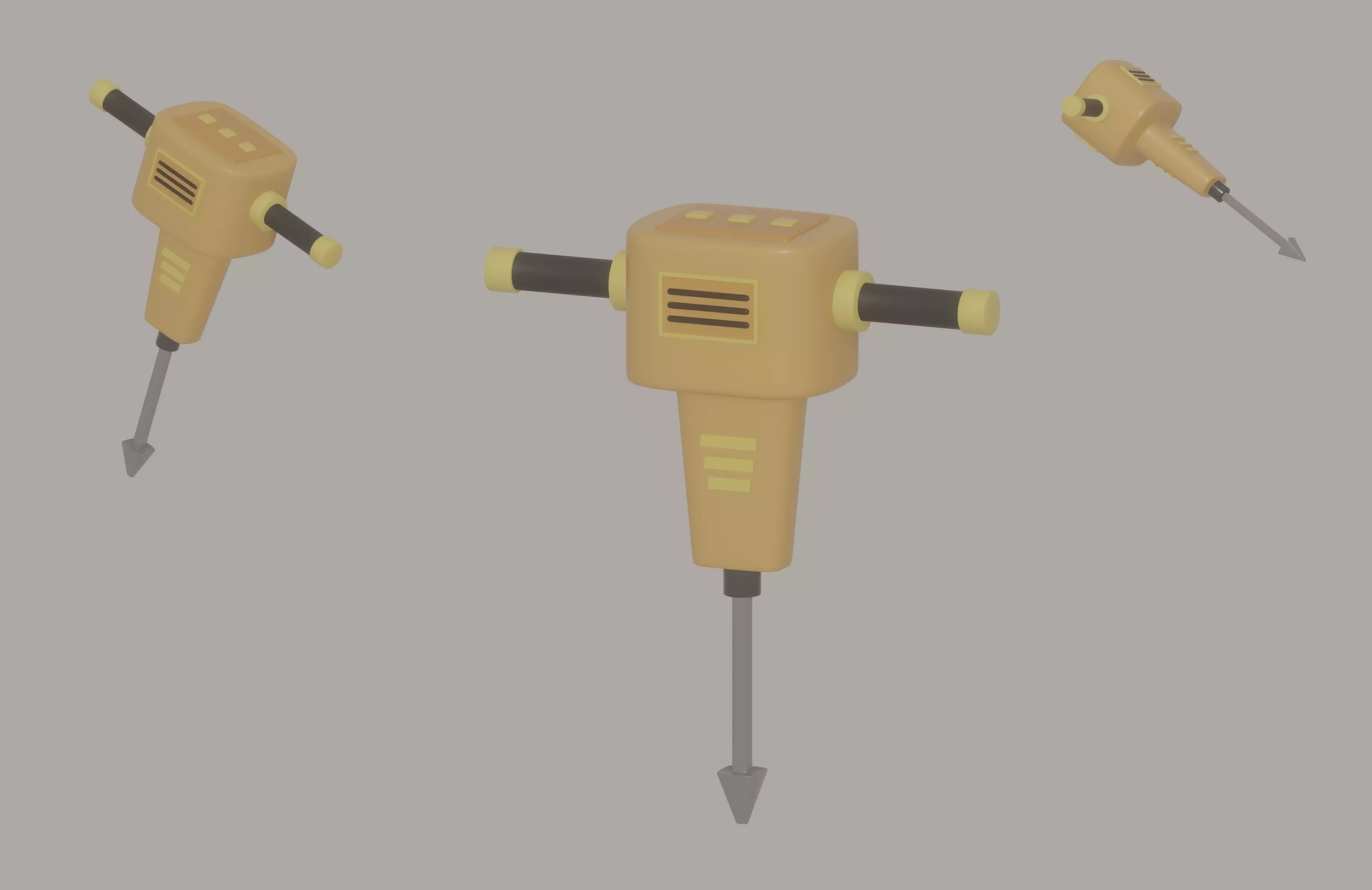 Jackhammer 3D model_0