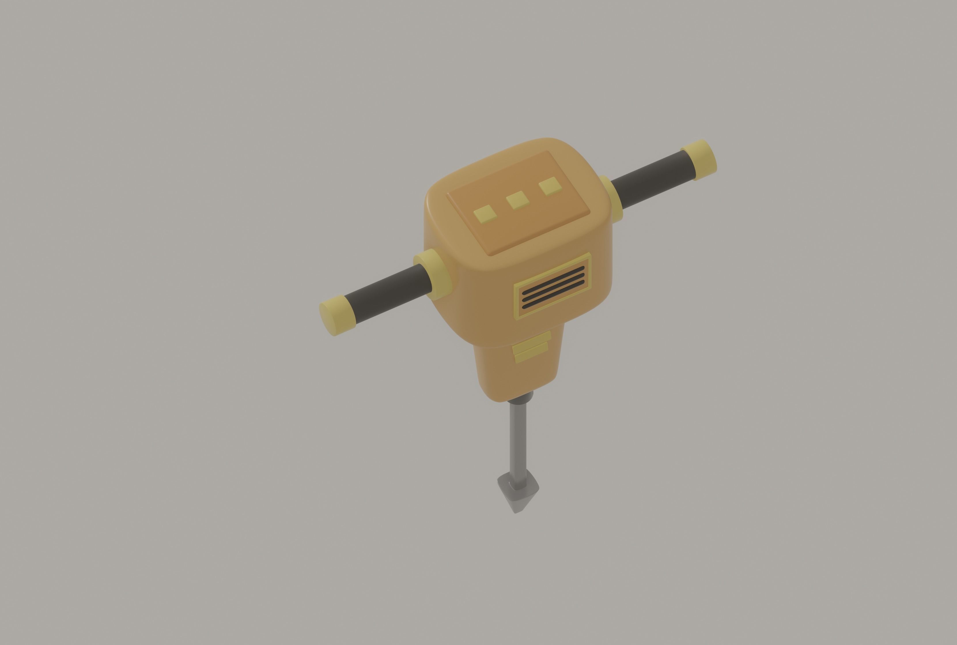 Jackhammer 3D model_4