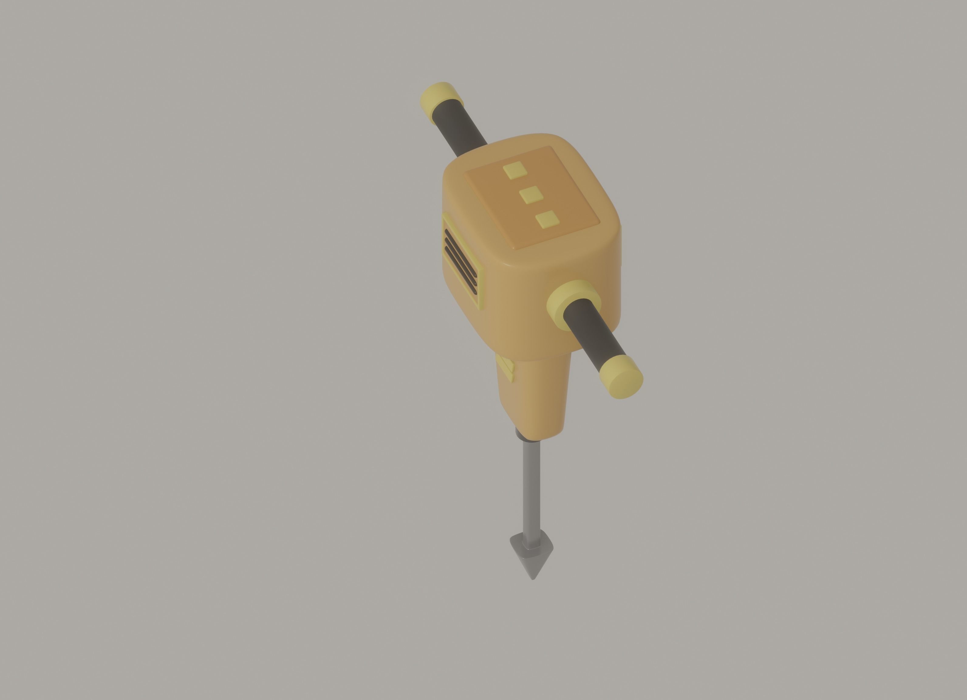 Jackhammer 3D model_3