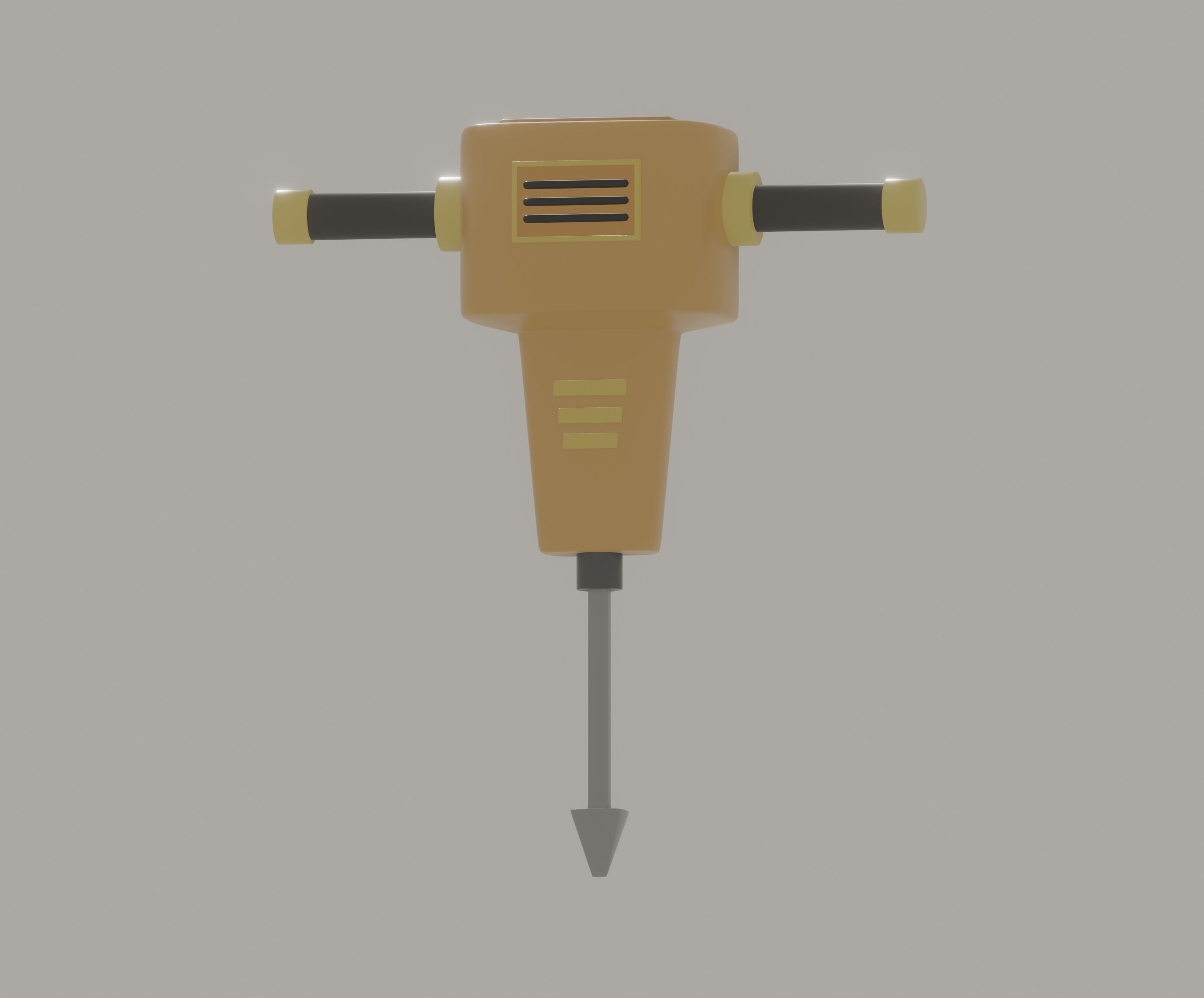 Jackhammer 3D model_5