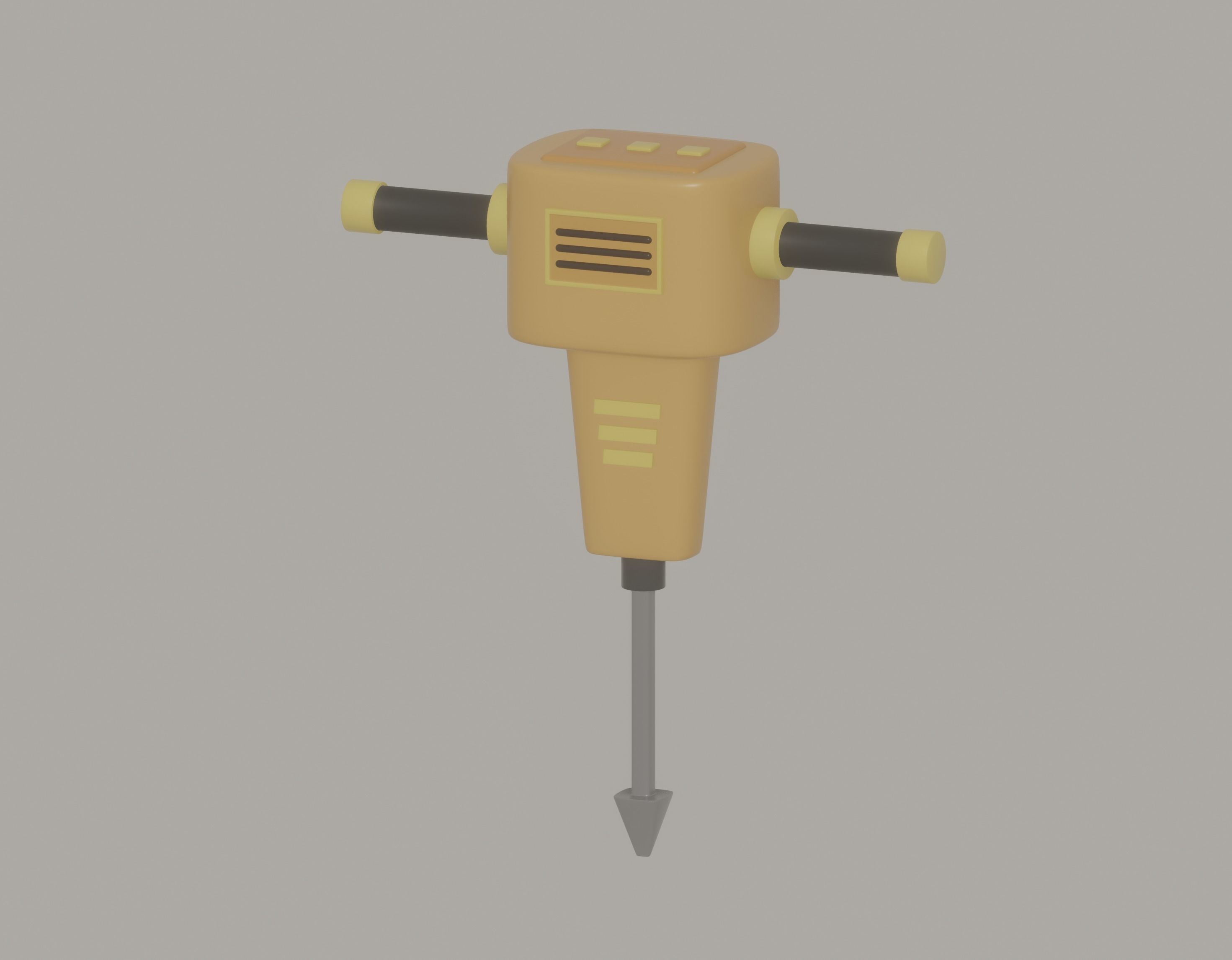 Jackhammer 3D model_1