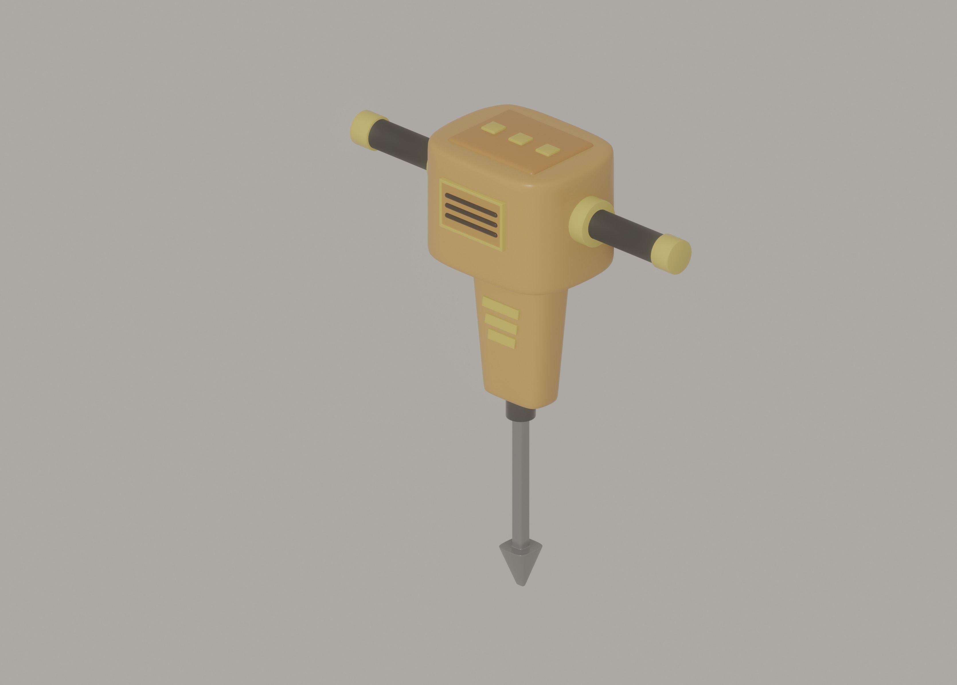 Jackhammer 3D model_2