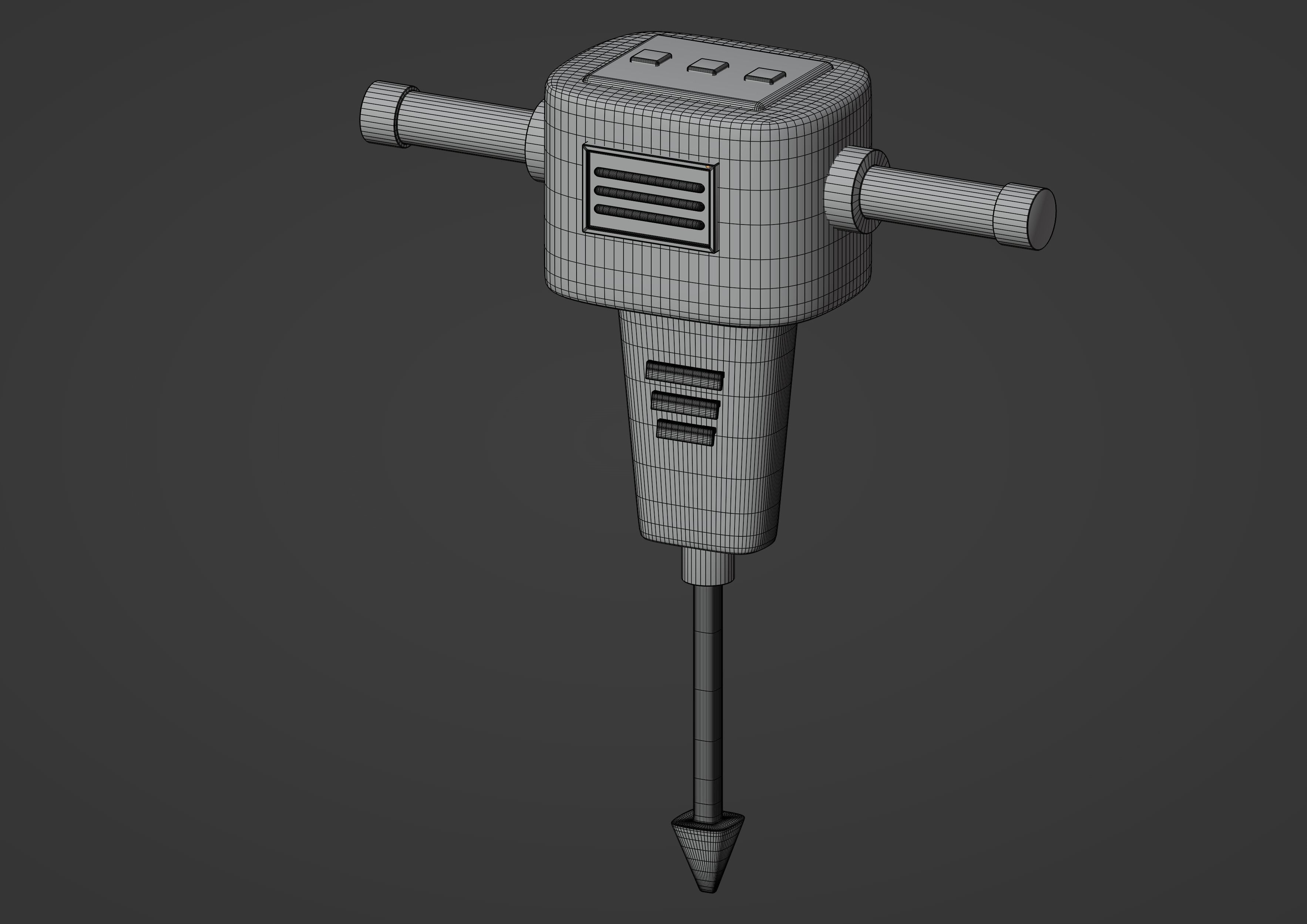 Jackhammer 3D model_11