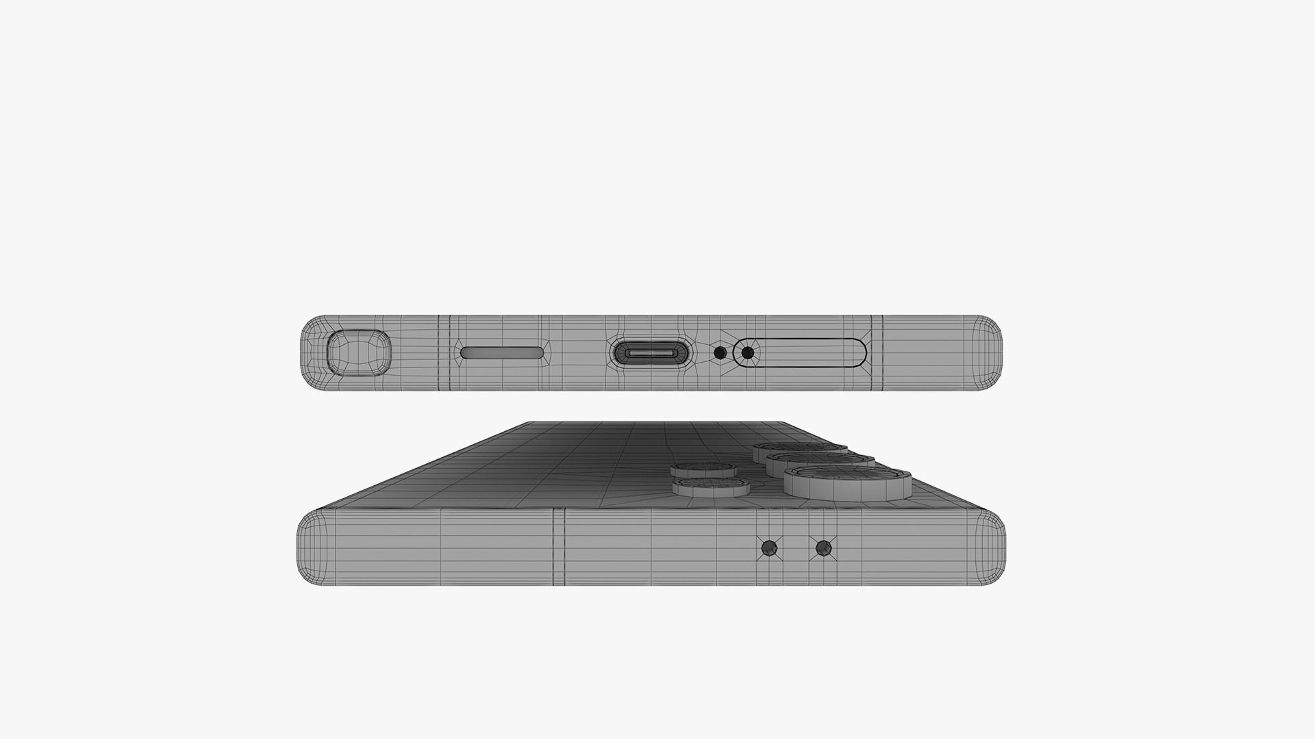 Galaxy S24 Ultra Titanium Yellow Low-poly 3D model_15