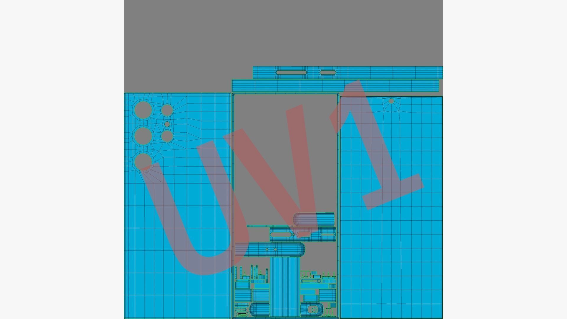 Galaxy S24 Ultra Titanium Yellow Low-poly 3D model_17