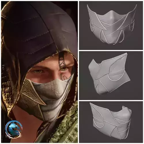 Reptile mask from MK1 - Half-mask of Nareb Nevets