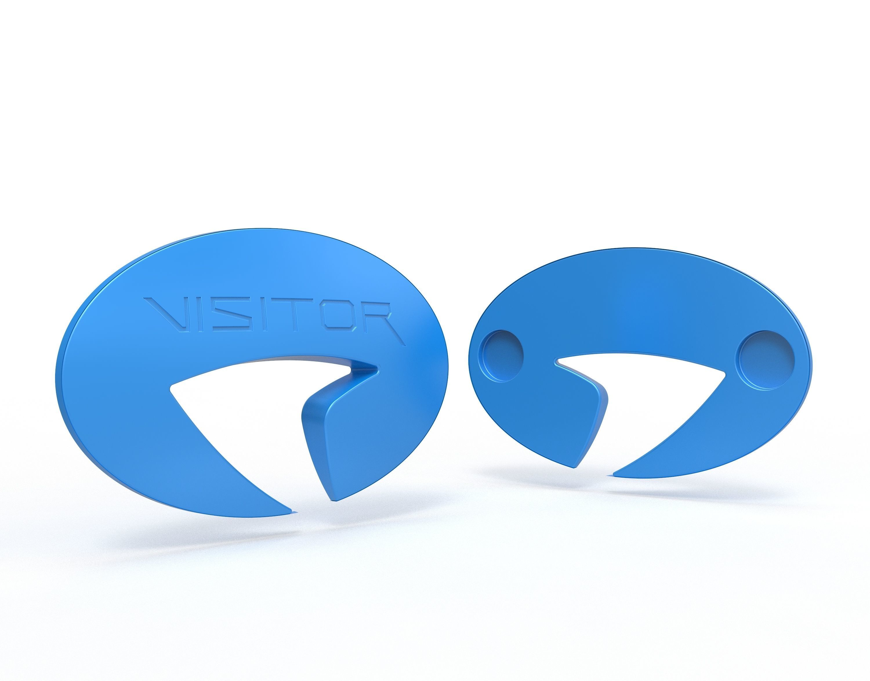 Star Trek PICARD VISITOR BADGE 3D print model_3