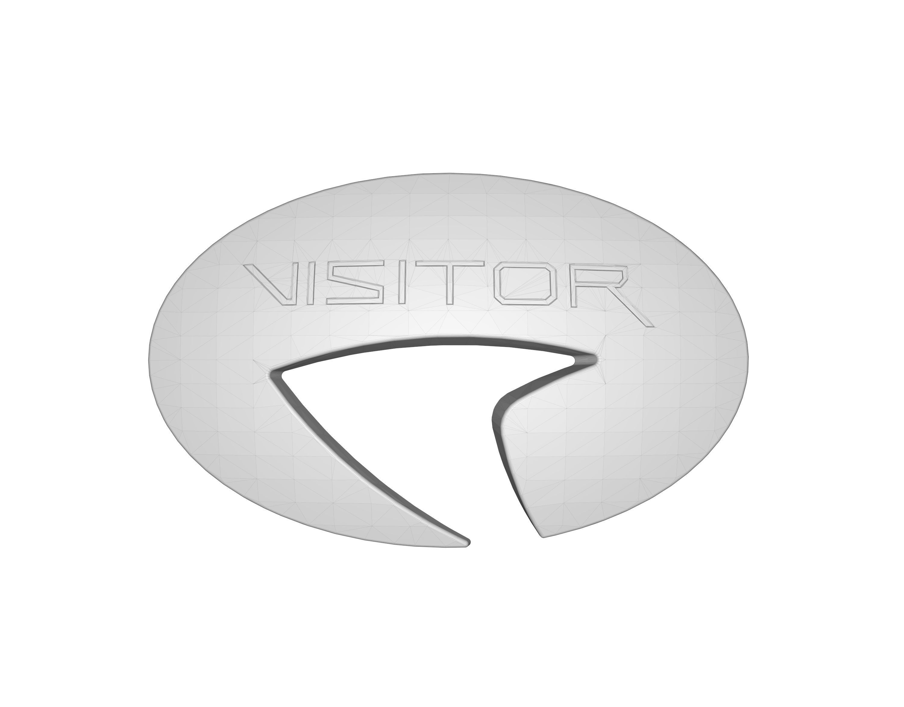 Star Trek PICARD VISITOR BADGE 3D print model_4