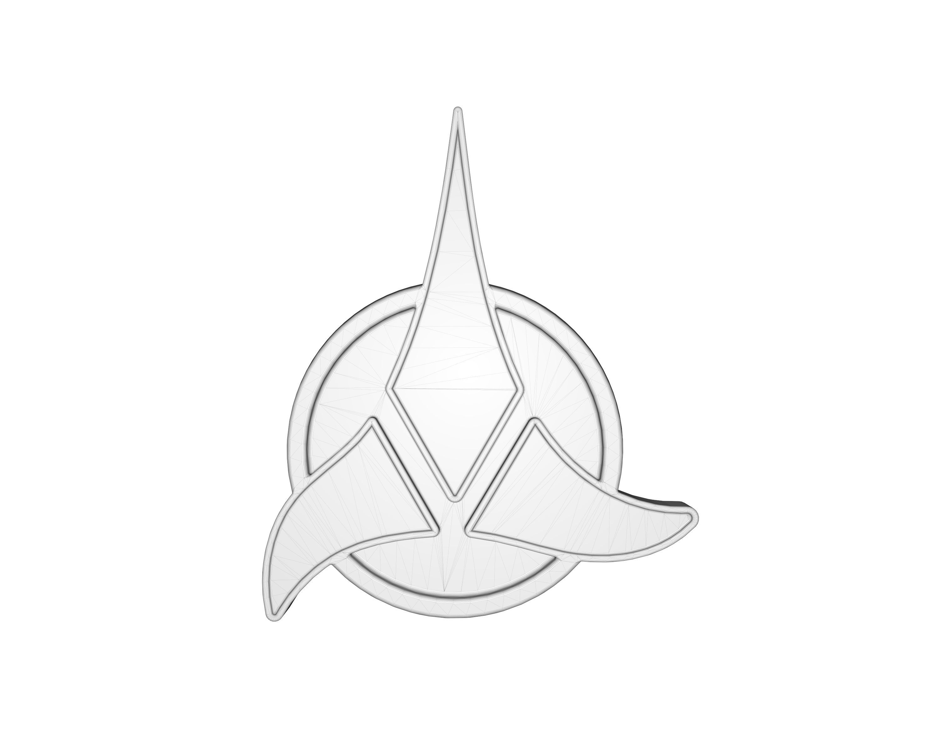 Star Trek Klingon Badge 3D print model_5