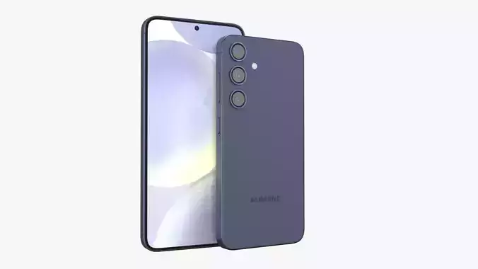 Galaxy S24 and S24 Plus Colbalt Violet Low-poly 3D model