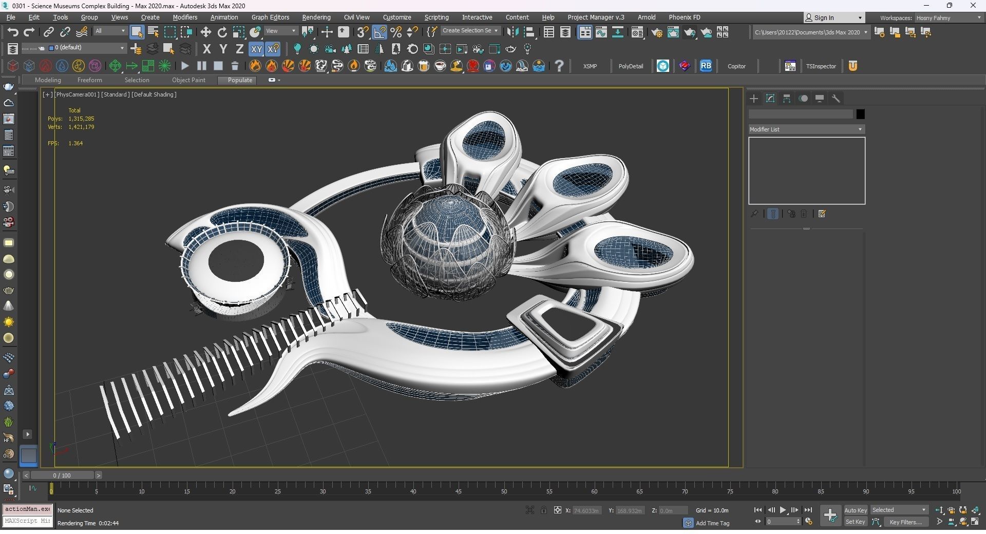 0301 - Science Museums Complex Building - 2D-3D 3D model_24