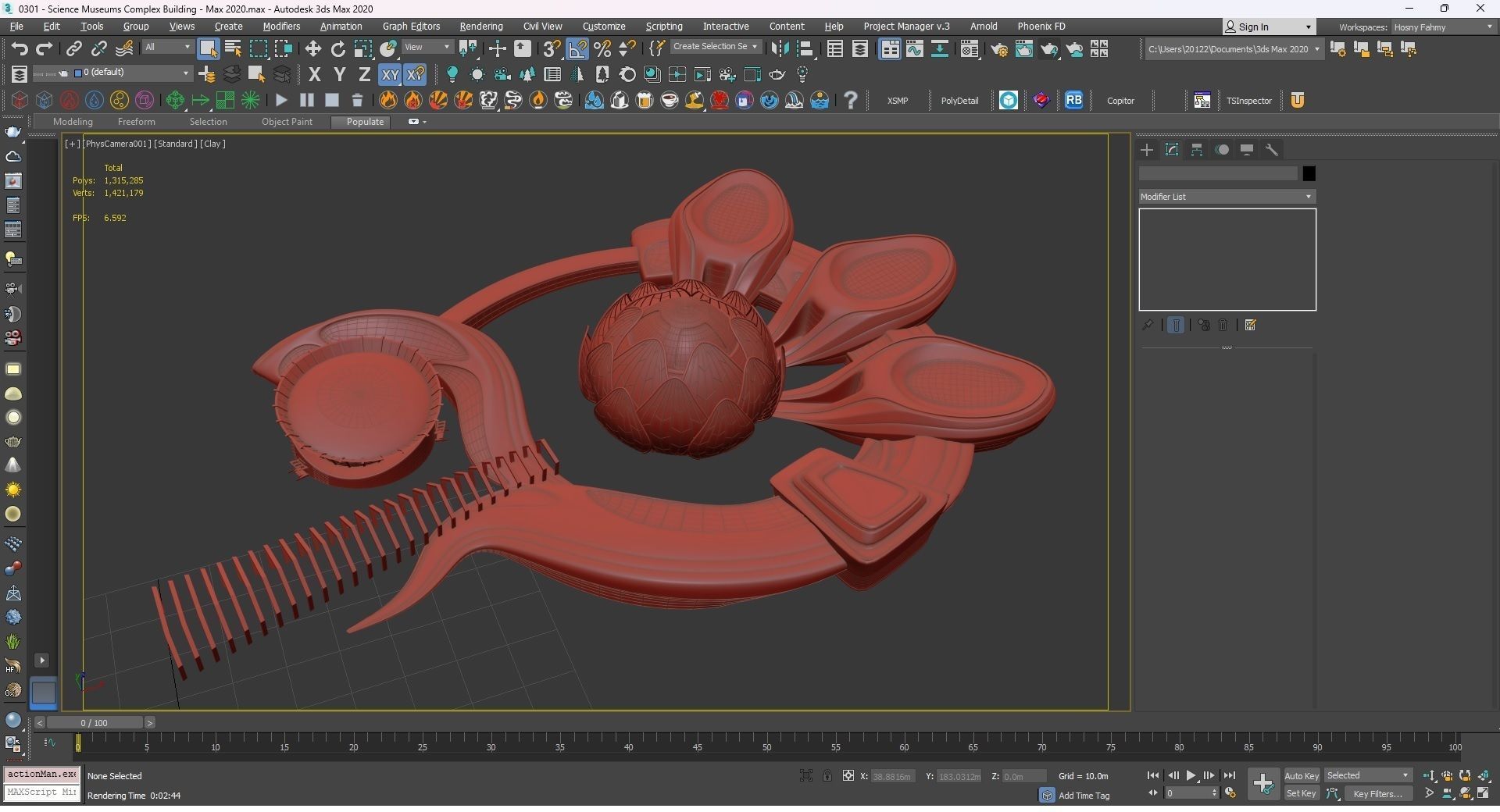 0301 - Science Museums Complex Building - 2D-3D 3D model_26