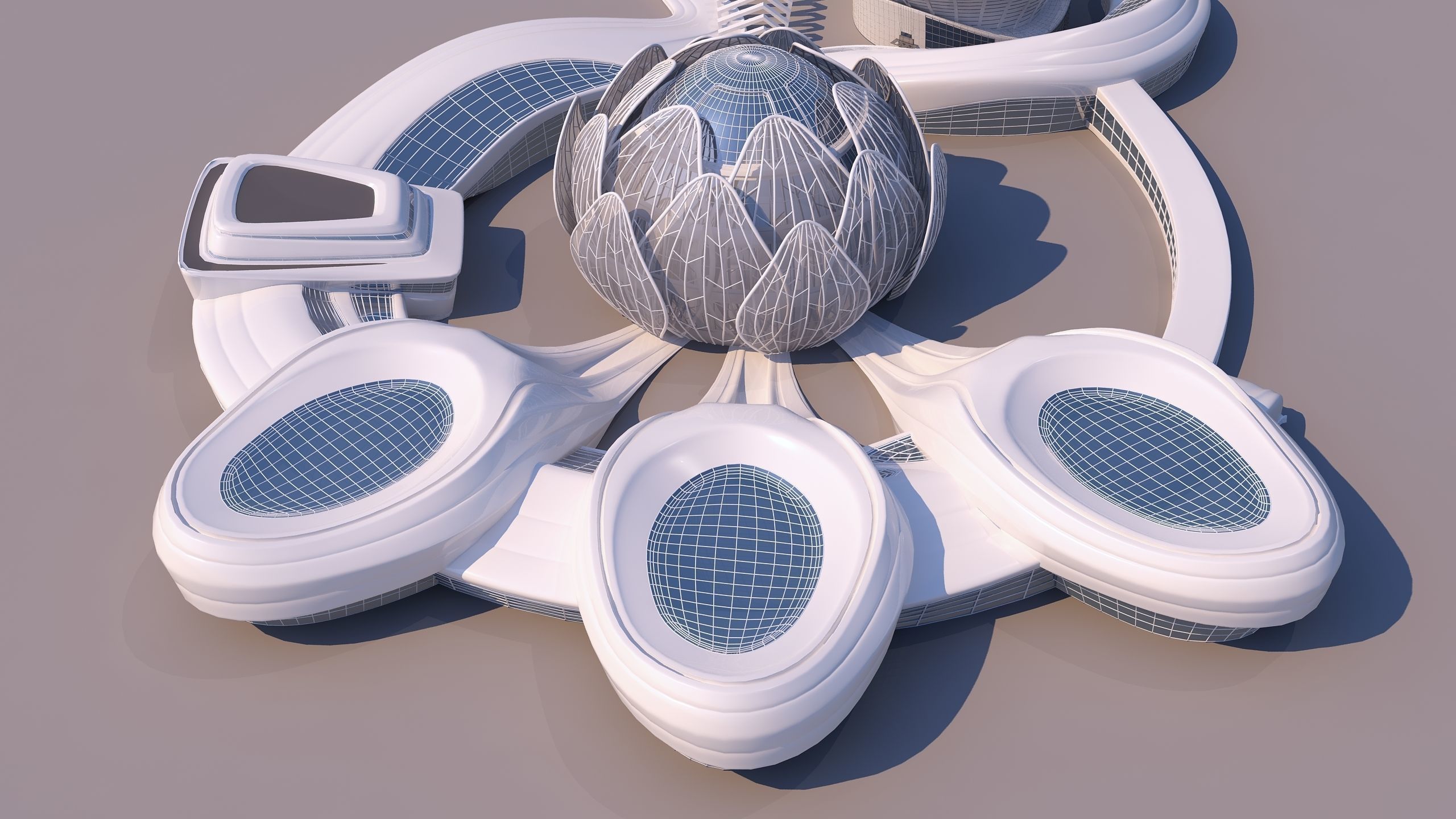 0301 - Science Museums Complex Building - 2D-3D 3D model_4