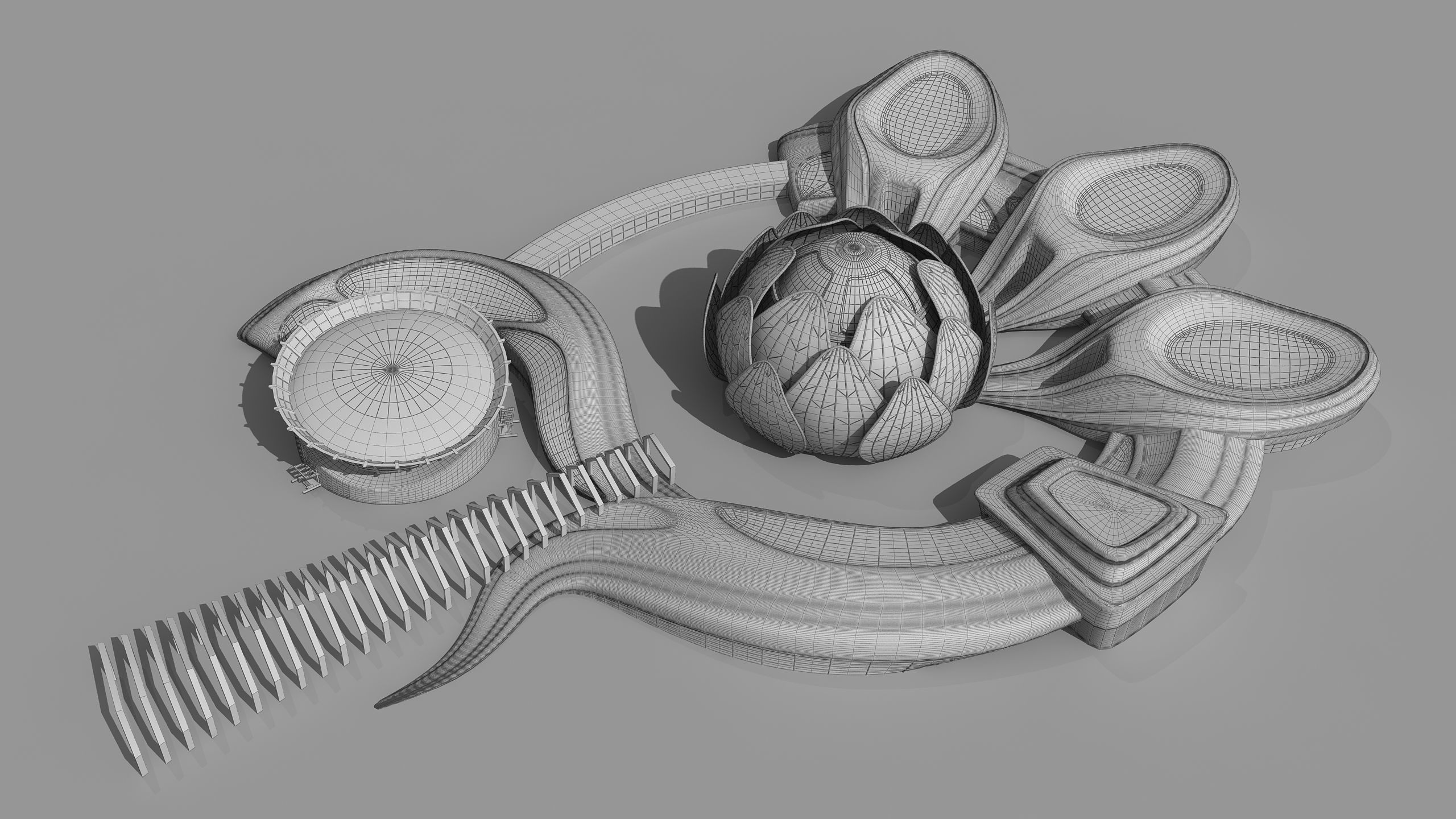 0301 - Science Museums Complex Building - 2D-3D 3D model_13