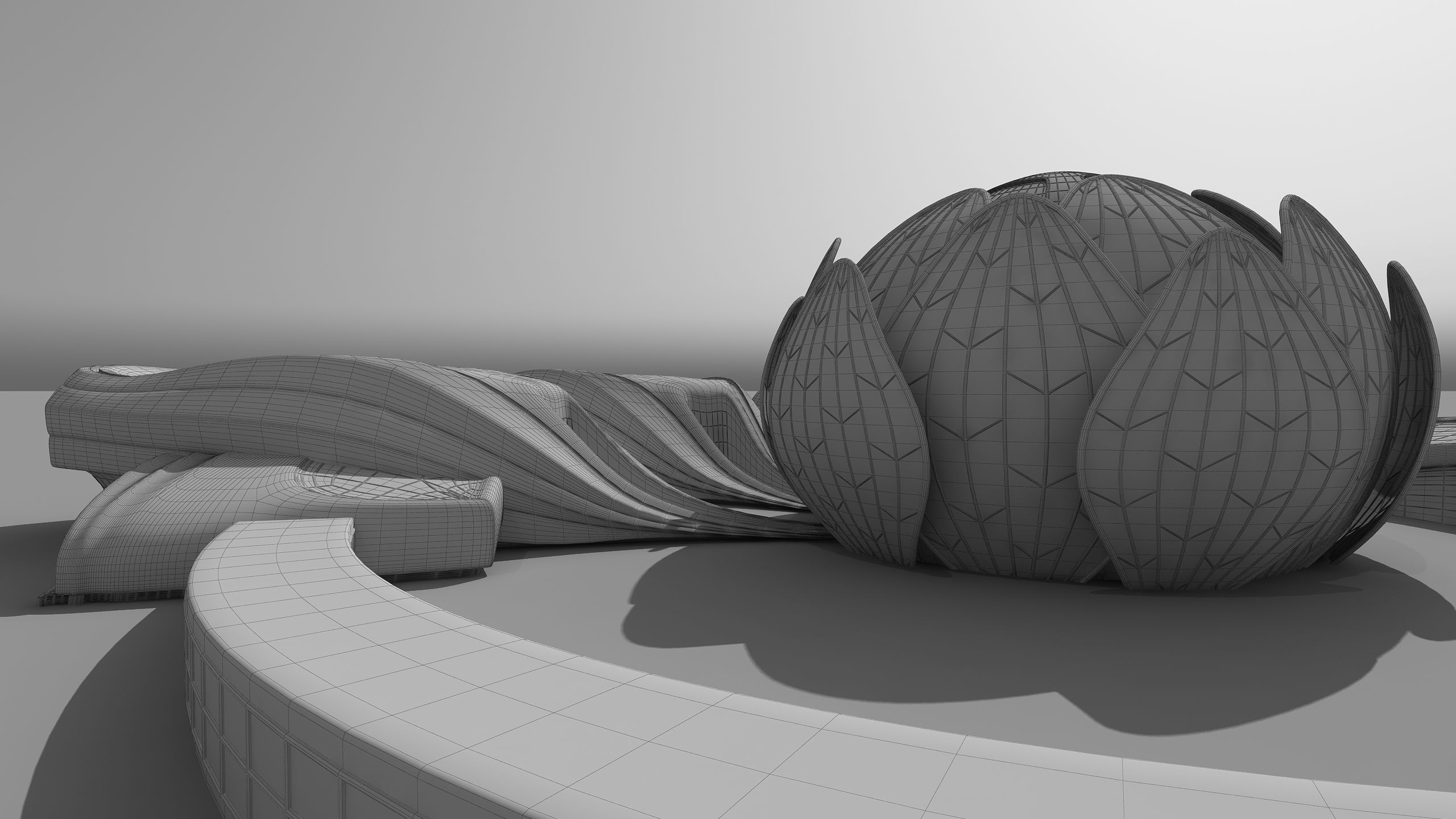 0301 - Science Museums Complex Building - 2D-3D 3D model_19