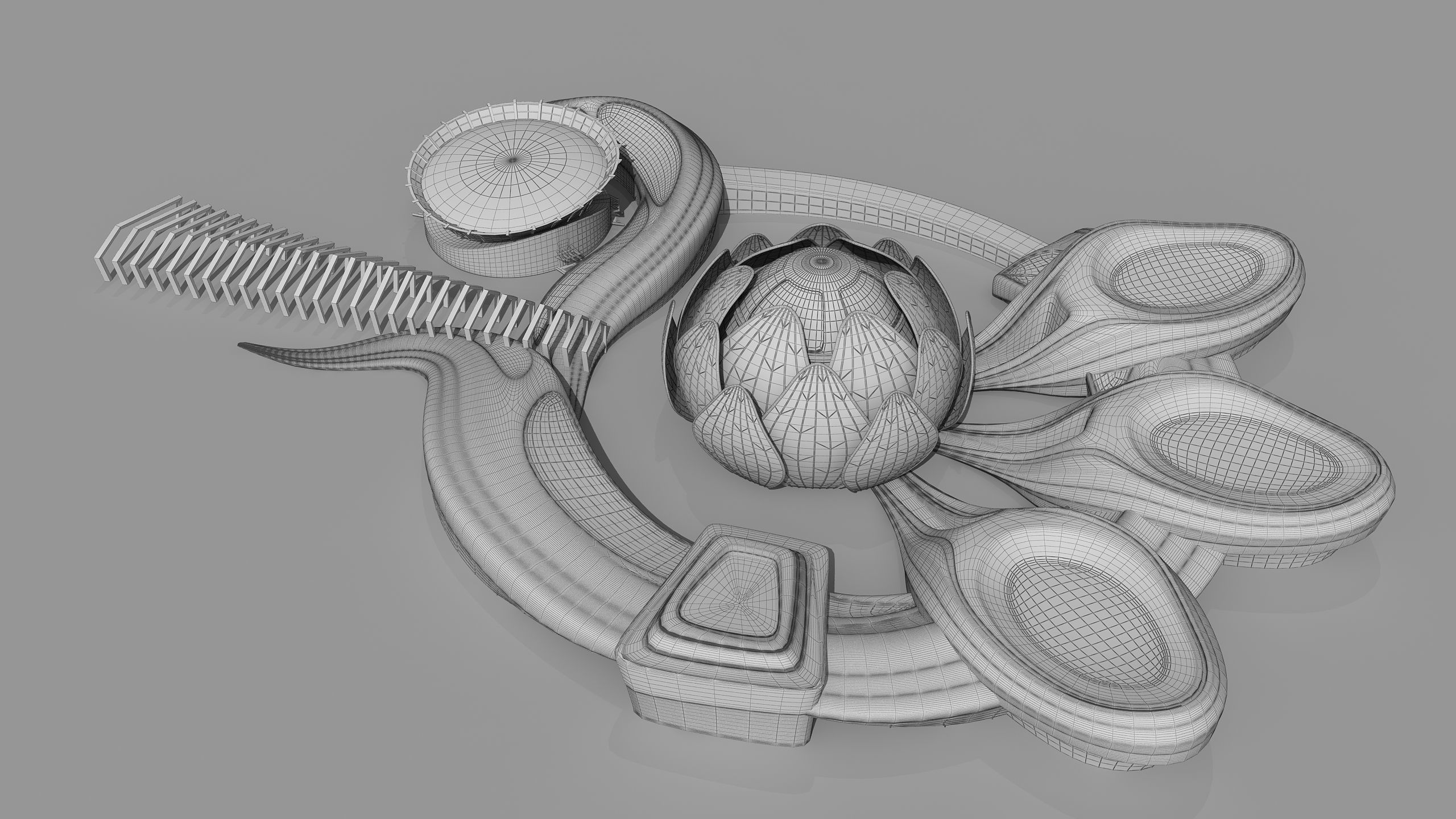 0301 - Science Museums Complex Building - 2D-3D 3D model_14