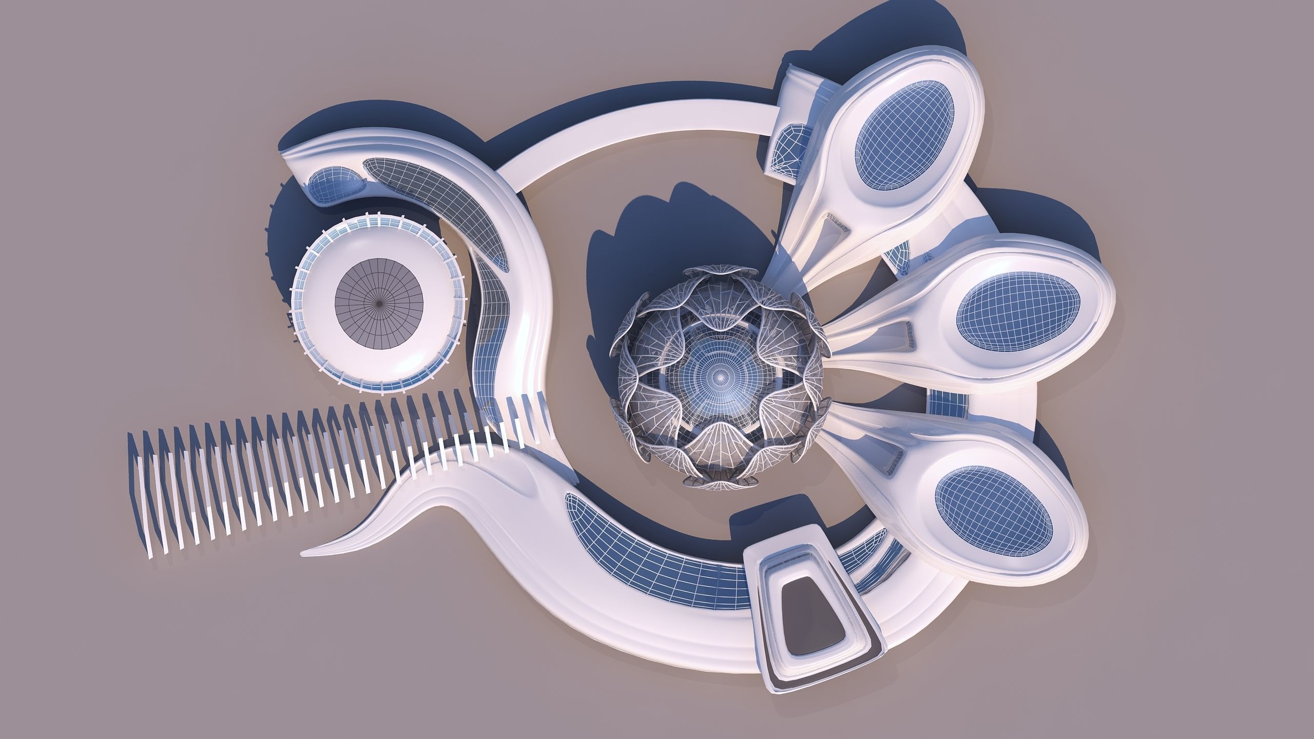 0301 - Science Museums Complex Building - 2D-3D 3D model_11