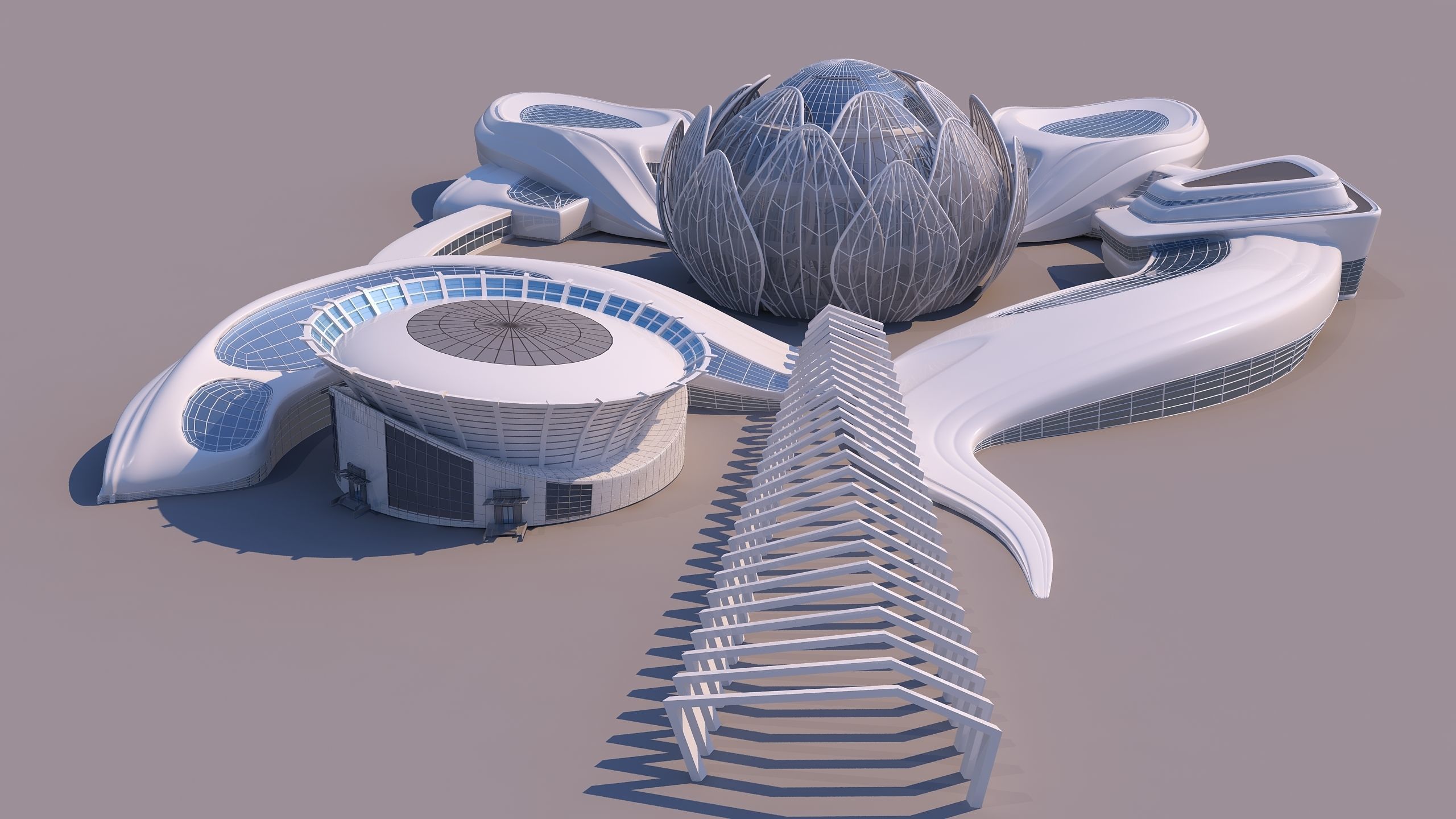 0301 - Science Museums Complex Building - 2D-3D 3D model_5