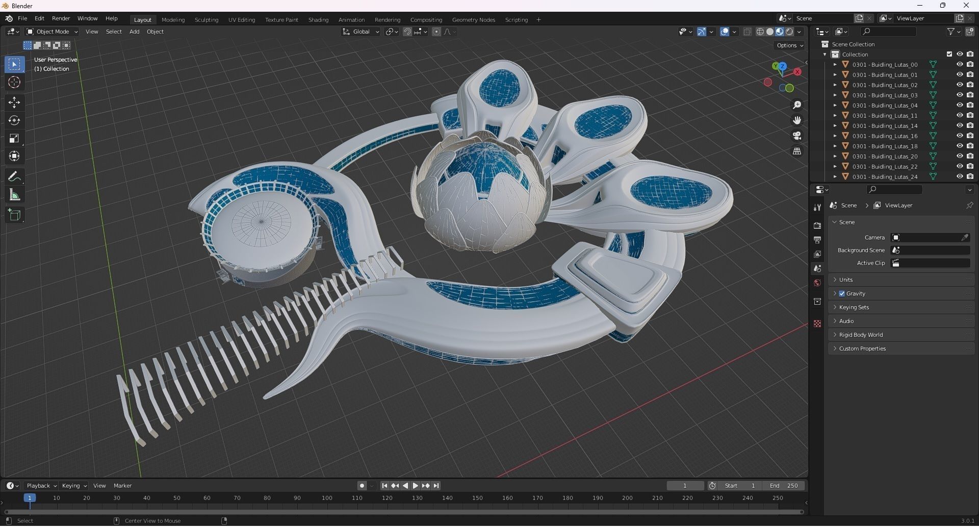 0301 - Science Museums Complex Building - 2D-3D 3D model_28