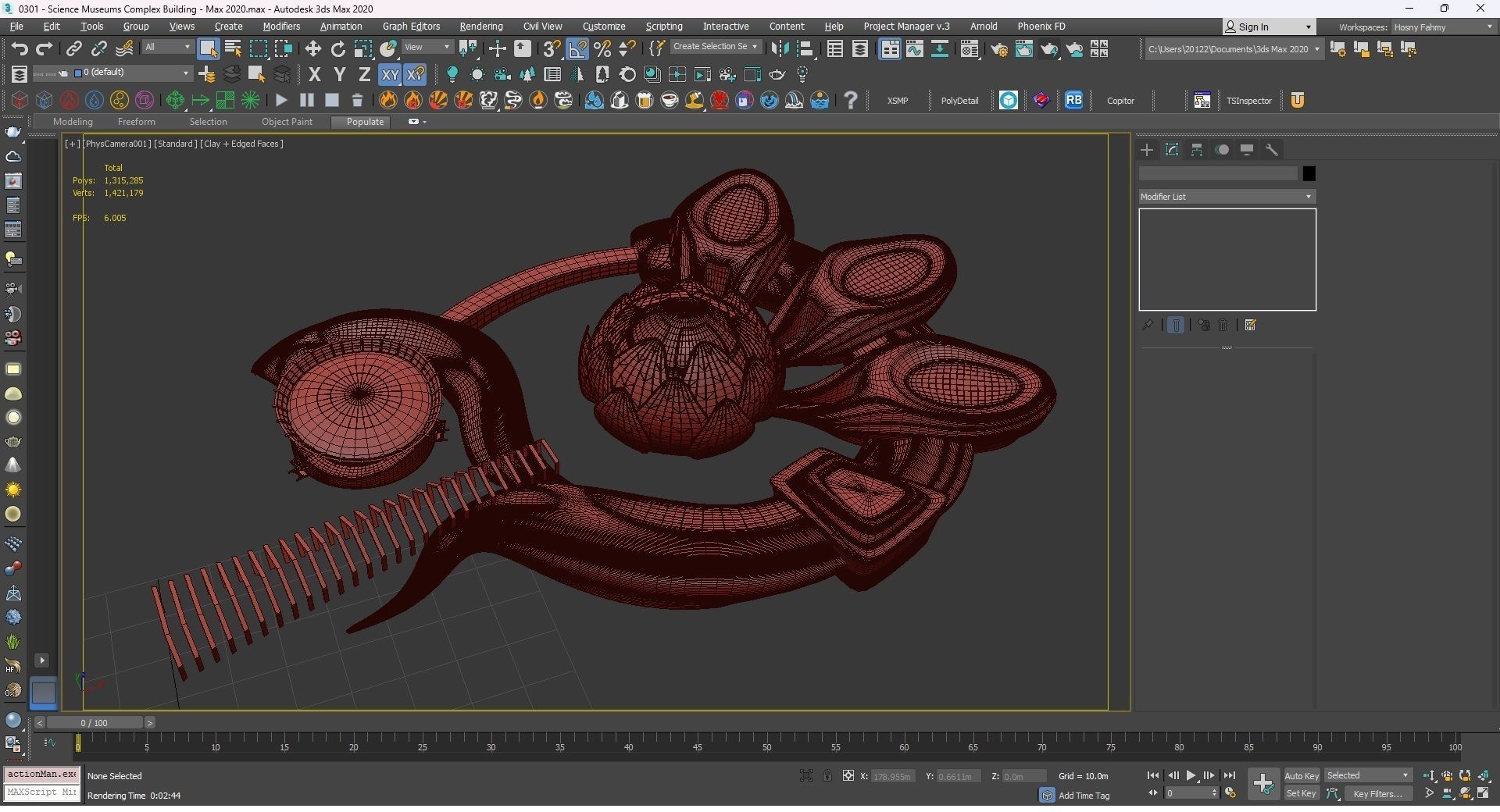 0301 - Science Museums Complex Building - 2D-3D 3D model_27