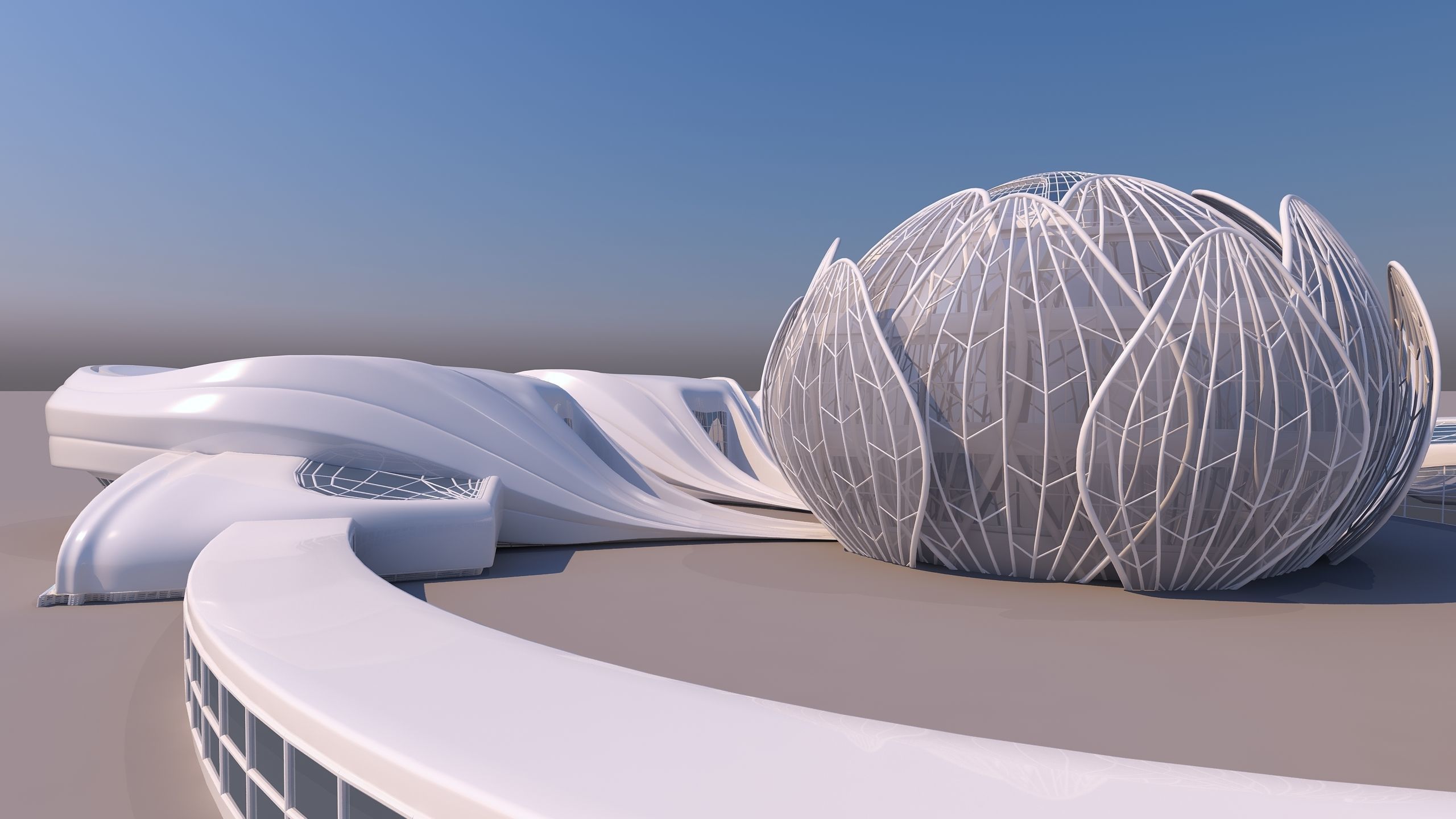 0301 - Science Museums Complex Building - 2D-3D 3D model_6