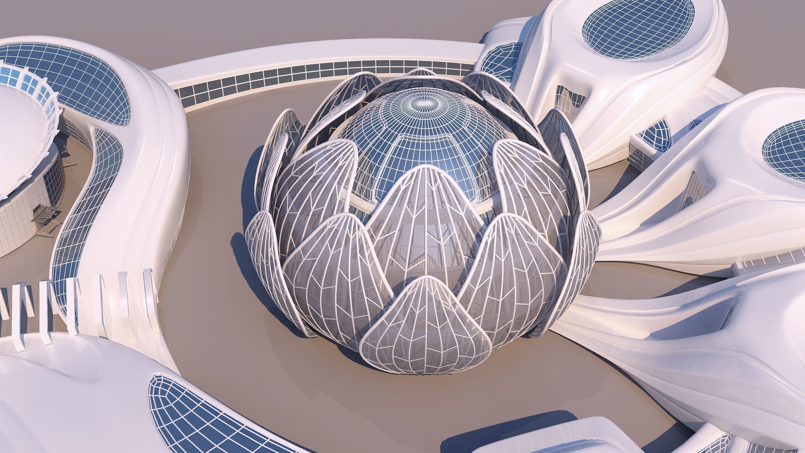 0301 - Science Museums Complex Building - 2D-3D 3D model_10