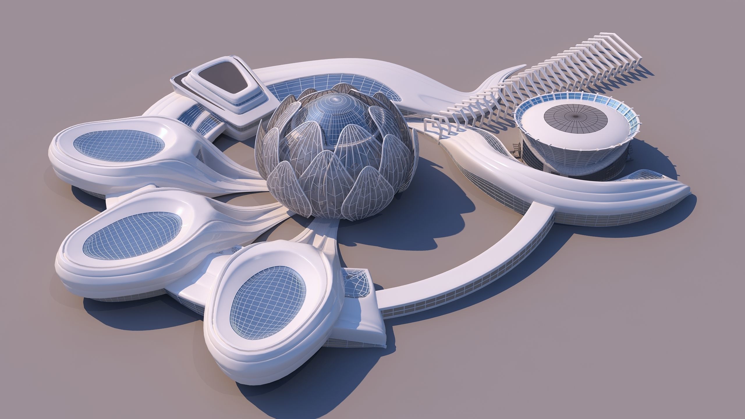 0301 - Science Museums Complex Building - 2D-3D 3D model_2