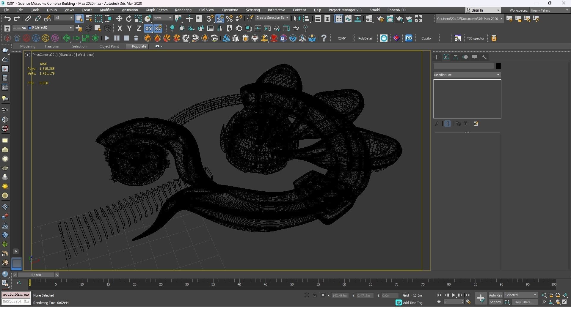0301 - Science Museums Complex Building - 2D-3D 3D model_25
