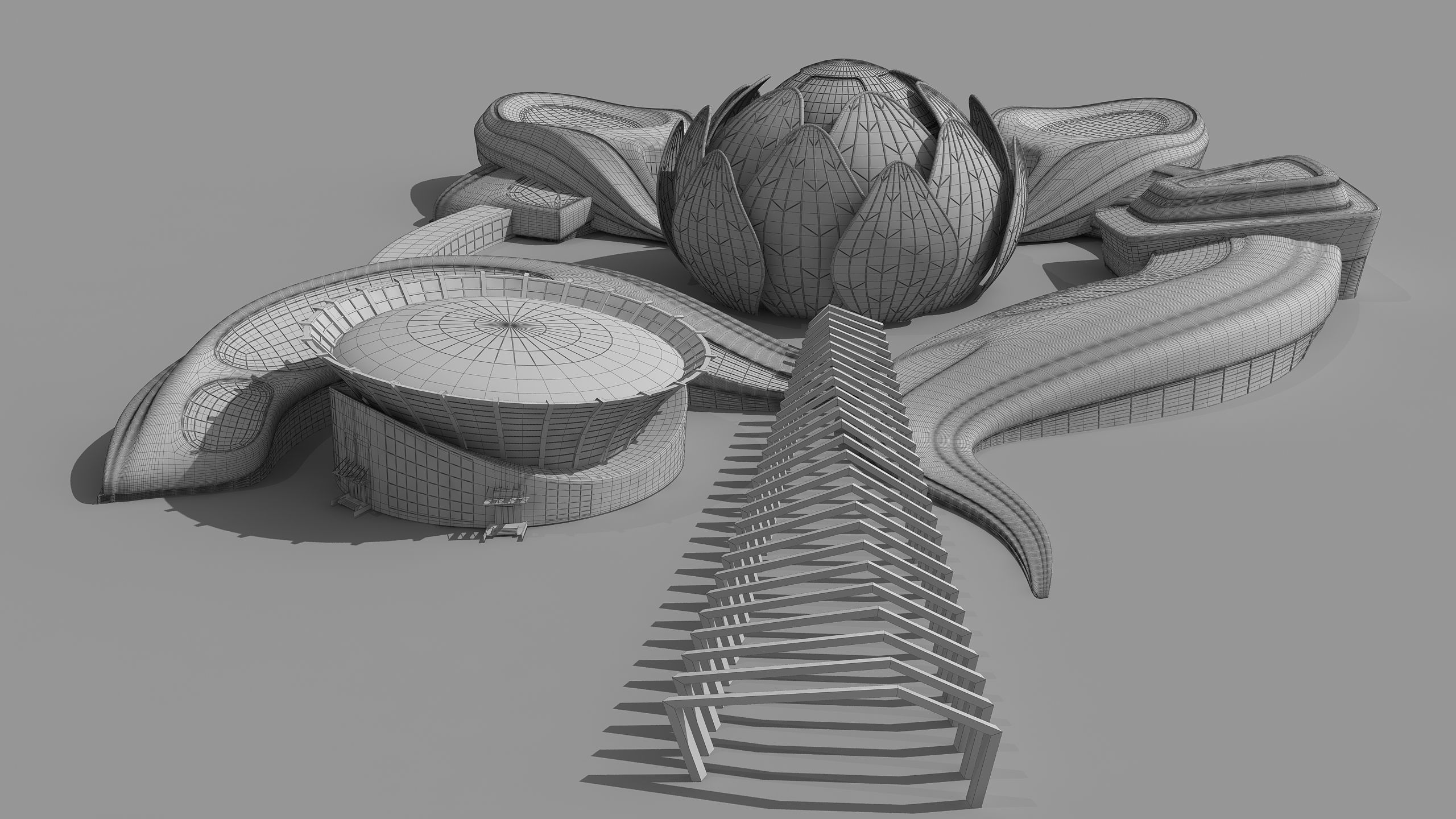 0301 - Science Museums Complex Building - 2D-3D 3D model_18