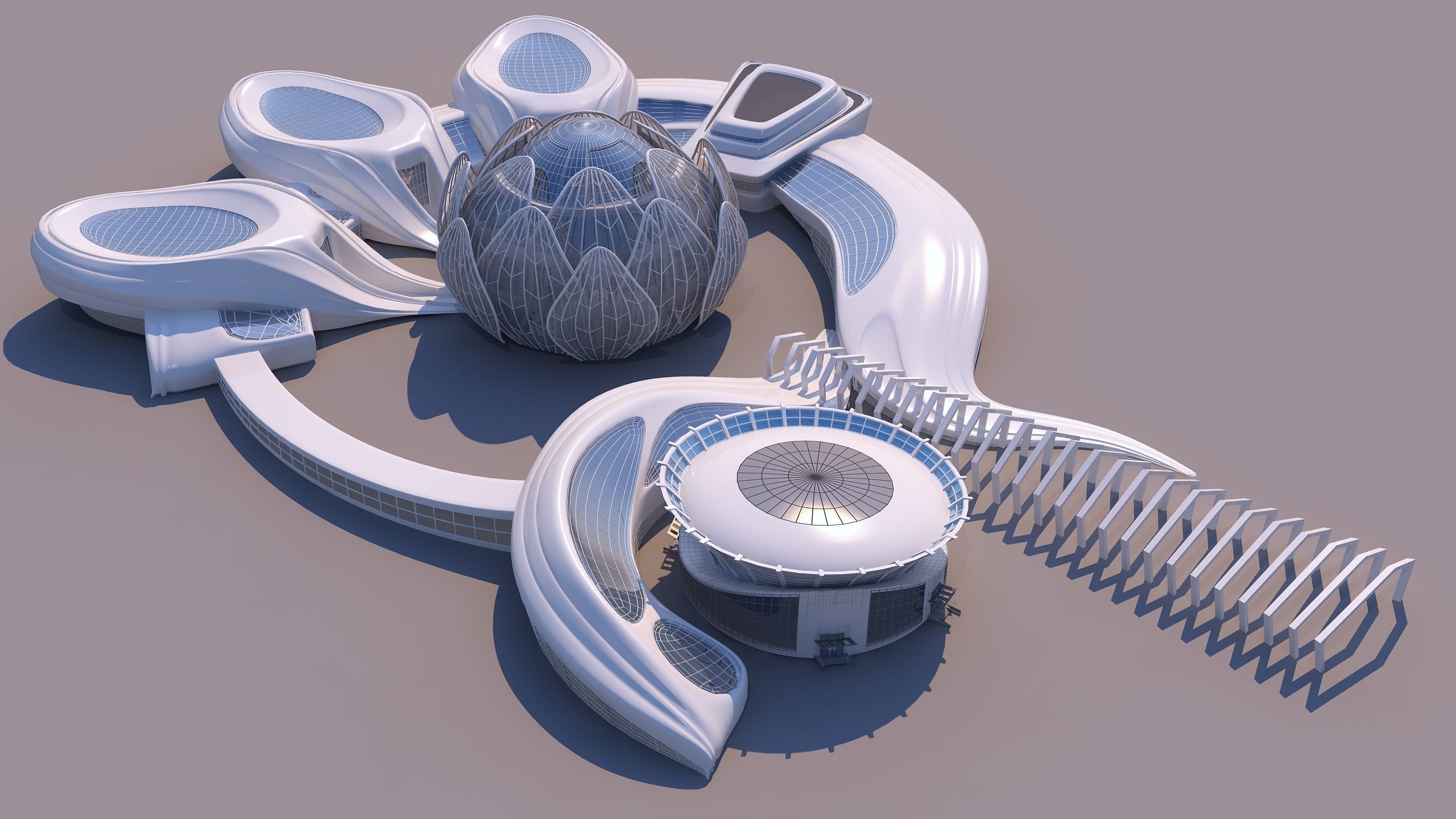 0301 - Science Museums Complex Building - 2D-3D 3D model_3