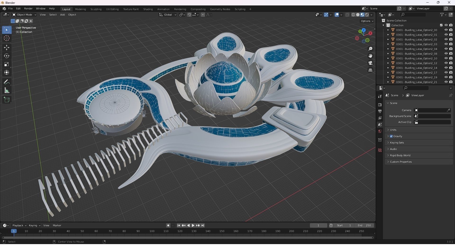 0301 - Science Museums Complex Building - 2D-3D 3D model_30