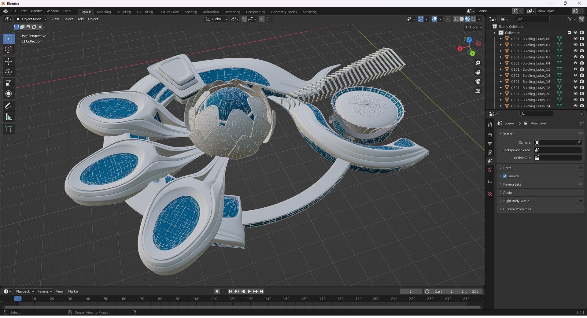 0301 - Science Museums Complex Building - 2D-3D 3D model_29