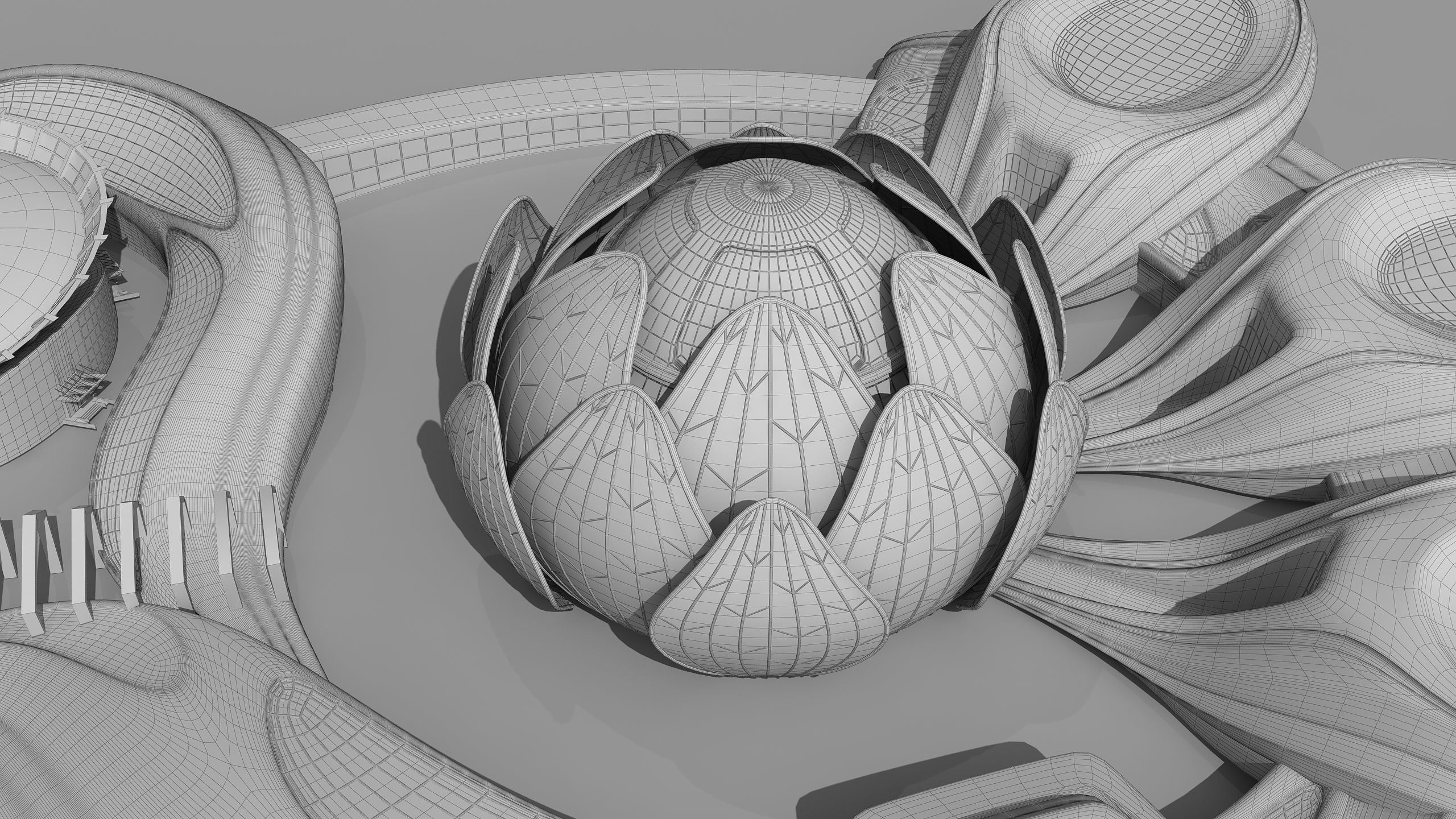 0301 - Science Museums Complex Building - 2D-3D 3D model_20