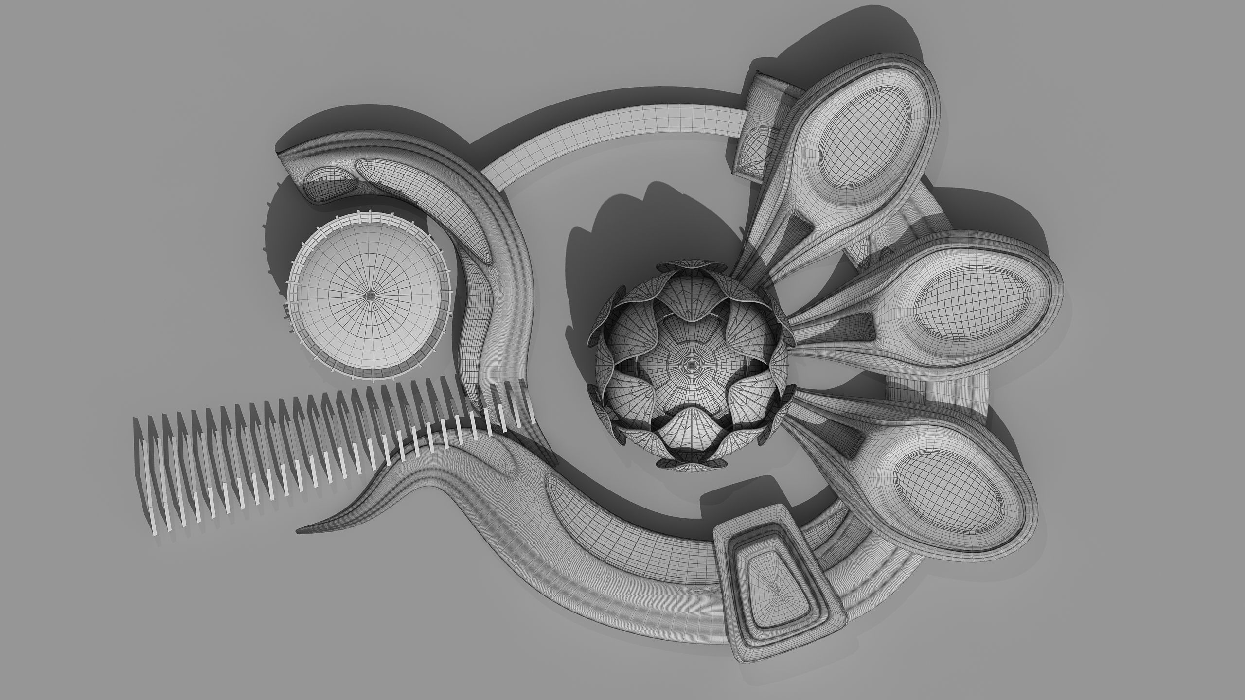 0301 - Science Museums Complex Building - 2D-3D 3D model_23