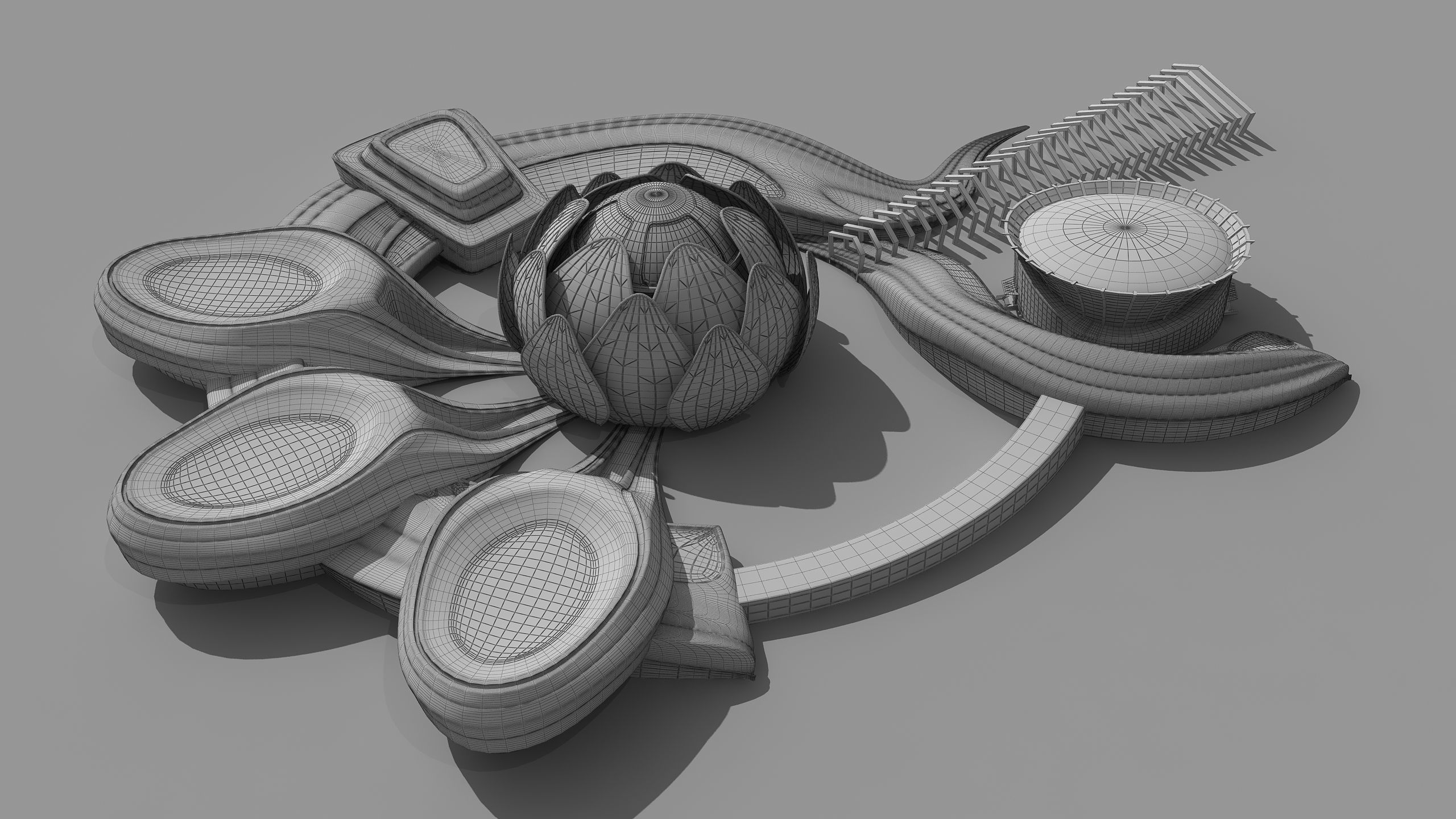 0301 - Science Museums Complex Building - 2D-3D 3D model_15