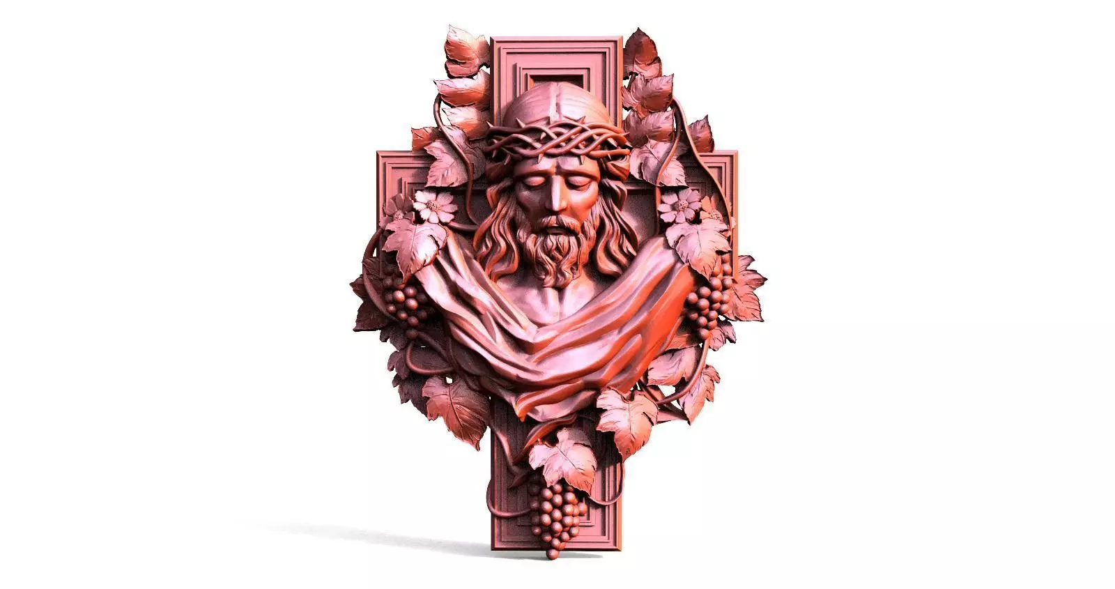 Jesus Christ CNC 3D print model_0