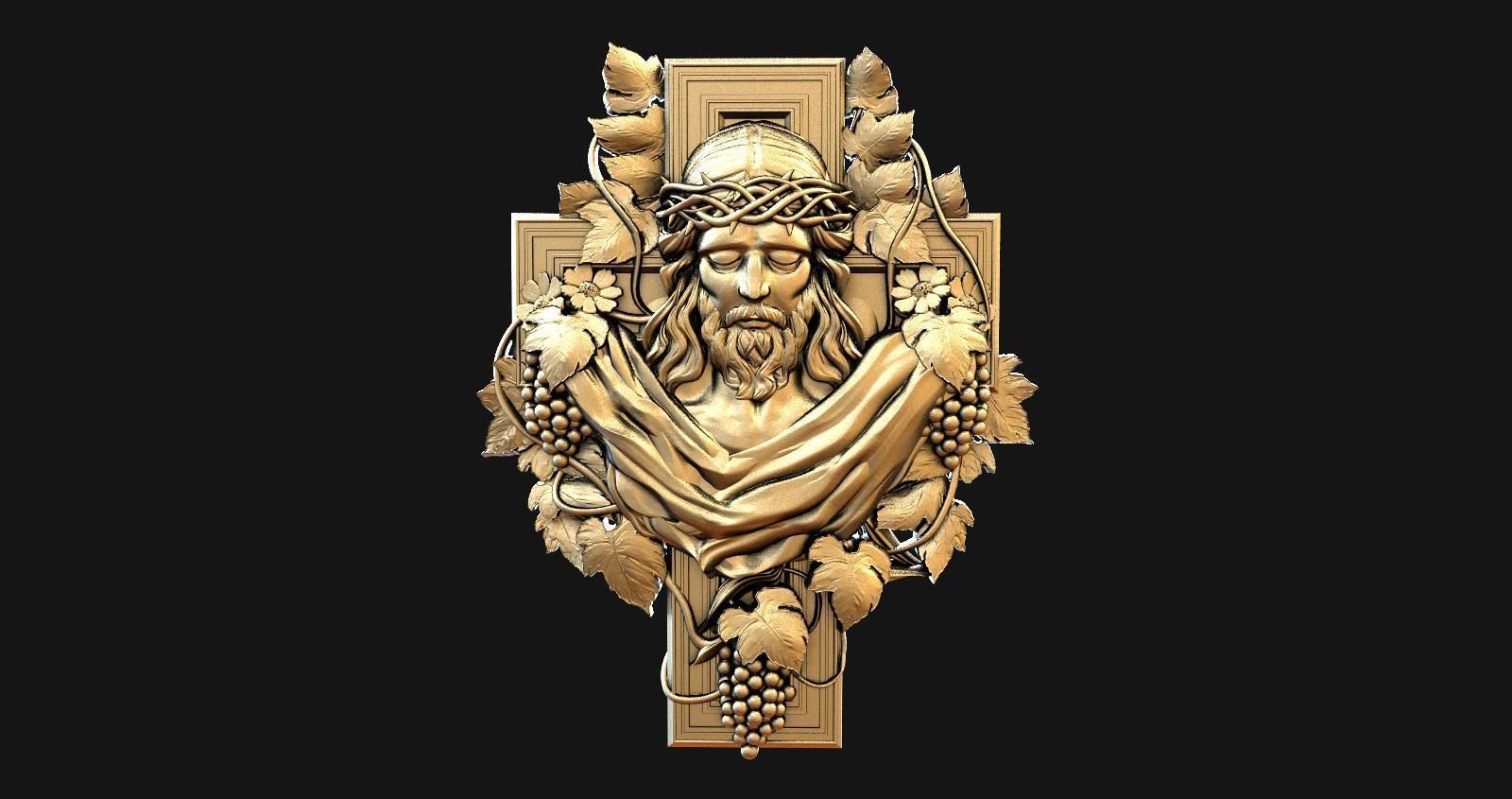 Jesus Christ CNC 3D print model_8