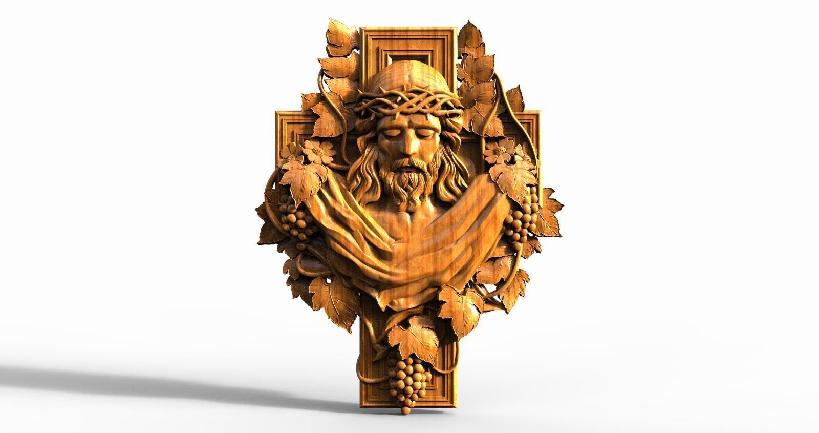 Jesus Christ CNC 3D print model_1