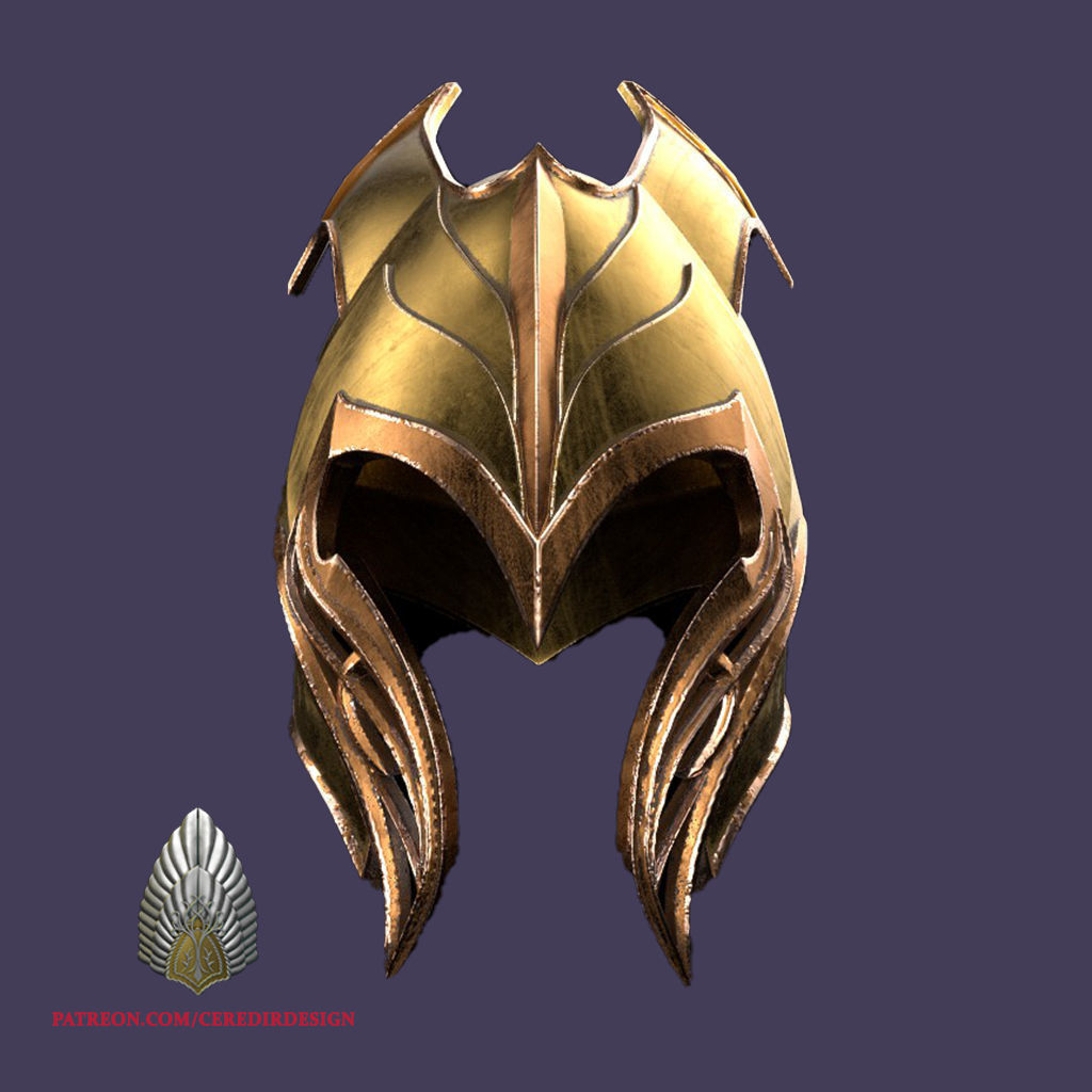 Mirkwood Elven Helmet lord of the rings 3D DIGITAL DOWNLOAD  3D print model_2