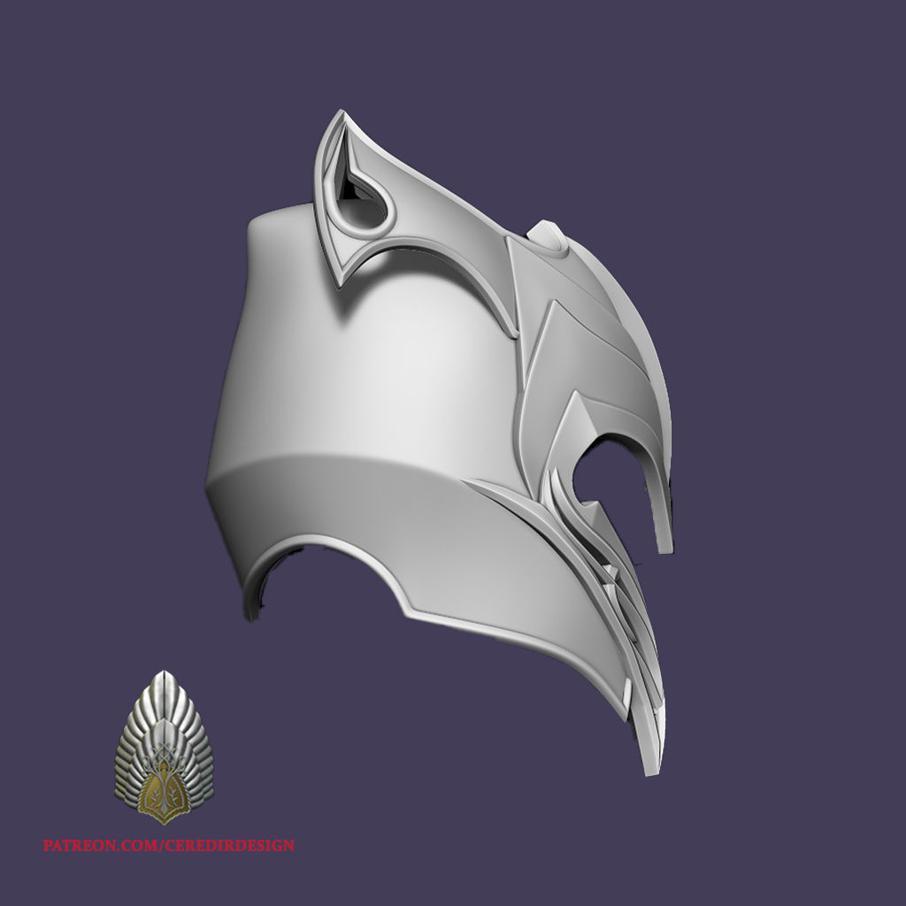 Mirkwood Elven Helmet lord of the rings 3D DIGITAL DOWNLOAD 3D model 3D ...