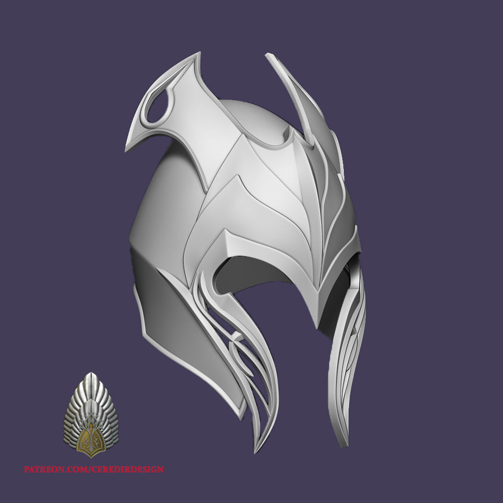 Mirkwood Elven Helmet lord of the rings 3D DIGITAL DOWNLOAD  3D print model_6