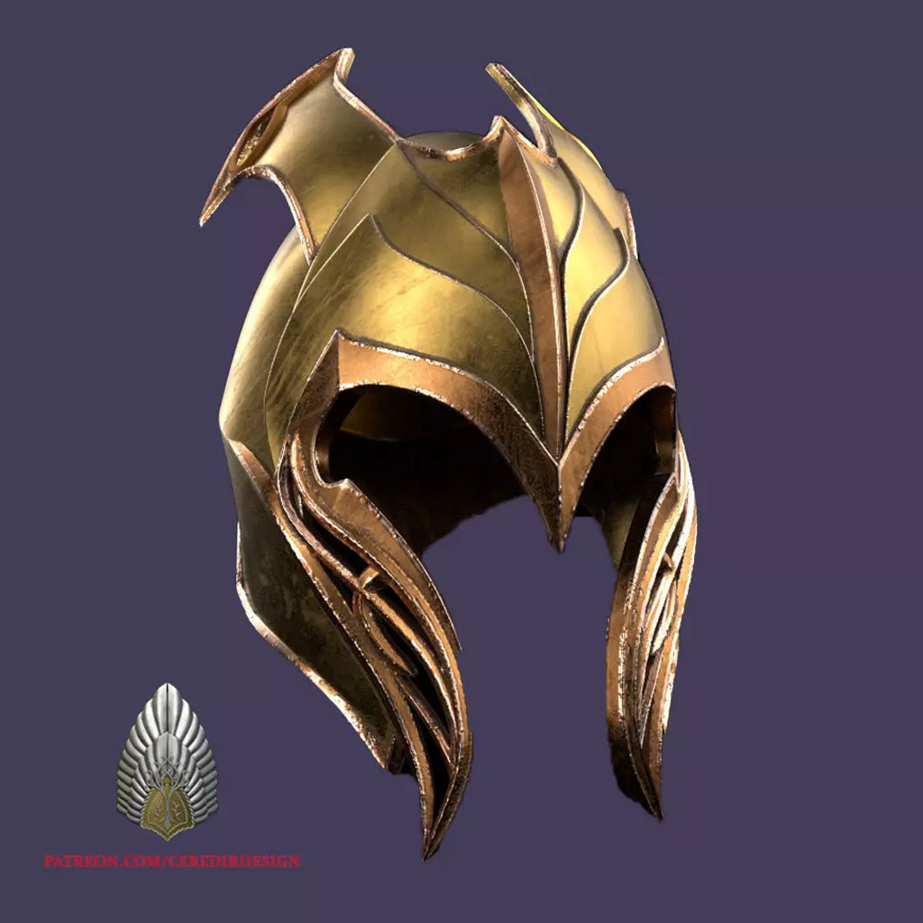 Mirkwood Elven Helmet lord of the rings 3D DIGITAL DOWNLOAD  3D print model_0