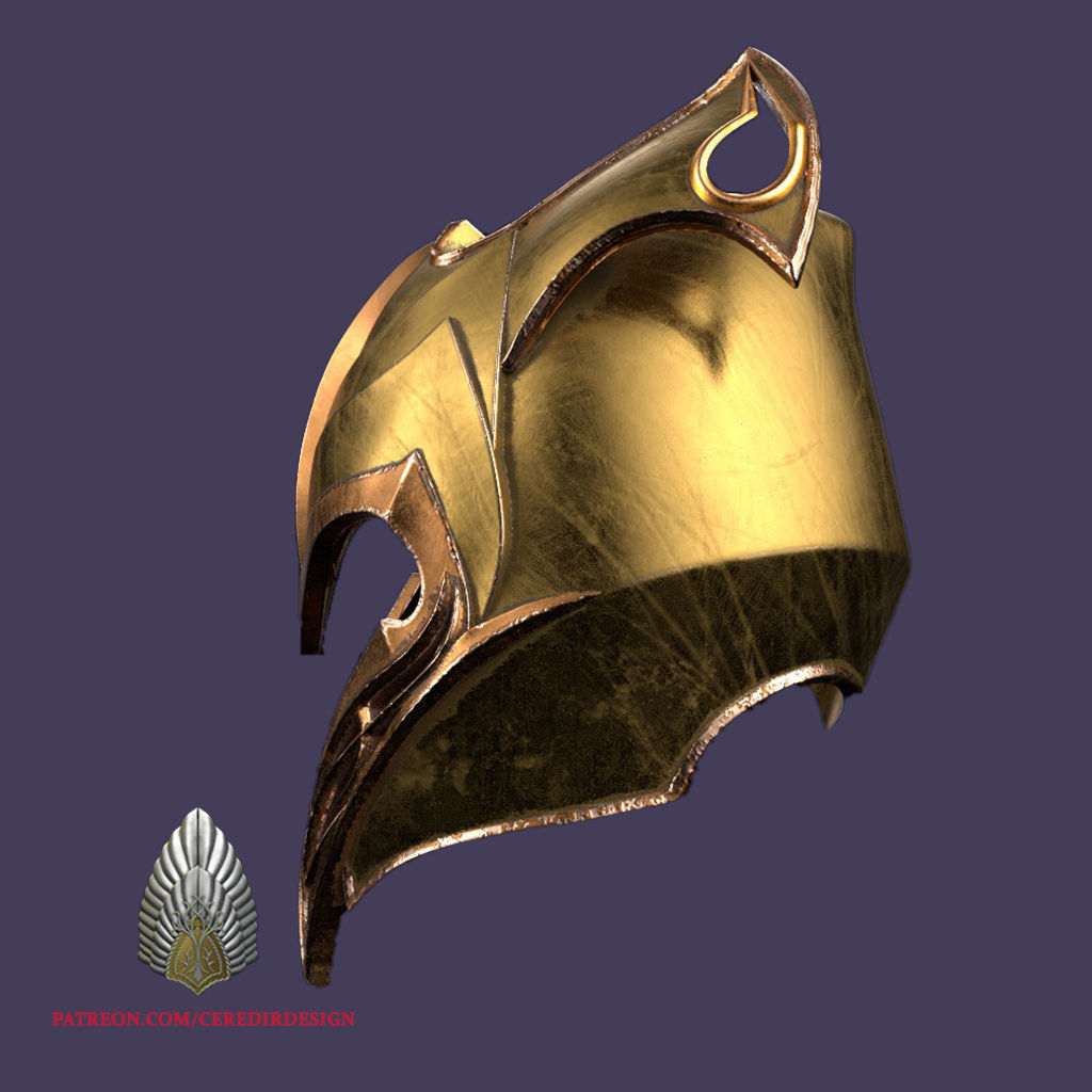 Mirkwood Elven Helmet lord of the rings 3D DIGITAL DOWNLOAD  3D print model_1
